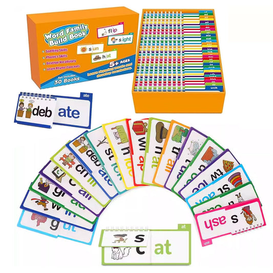 30 Read and Rhyme Flip Books Claritydream Flip Books ABC Vocabulary Flash Cards Interactive Reading Flash Cards