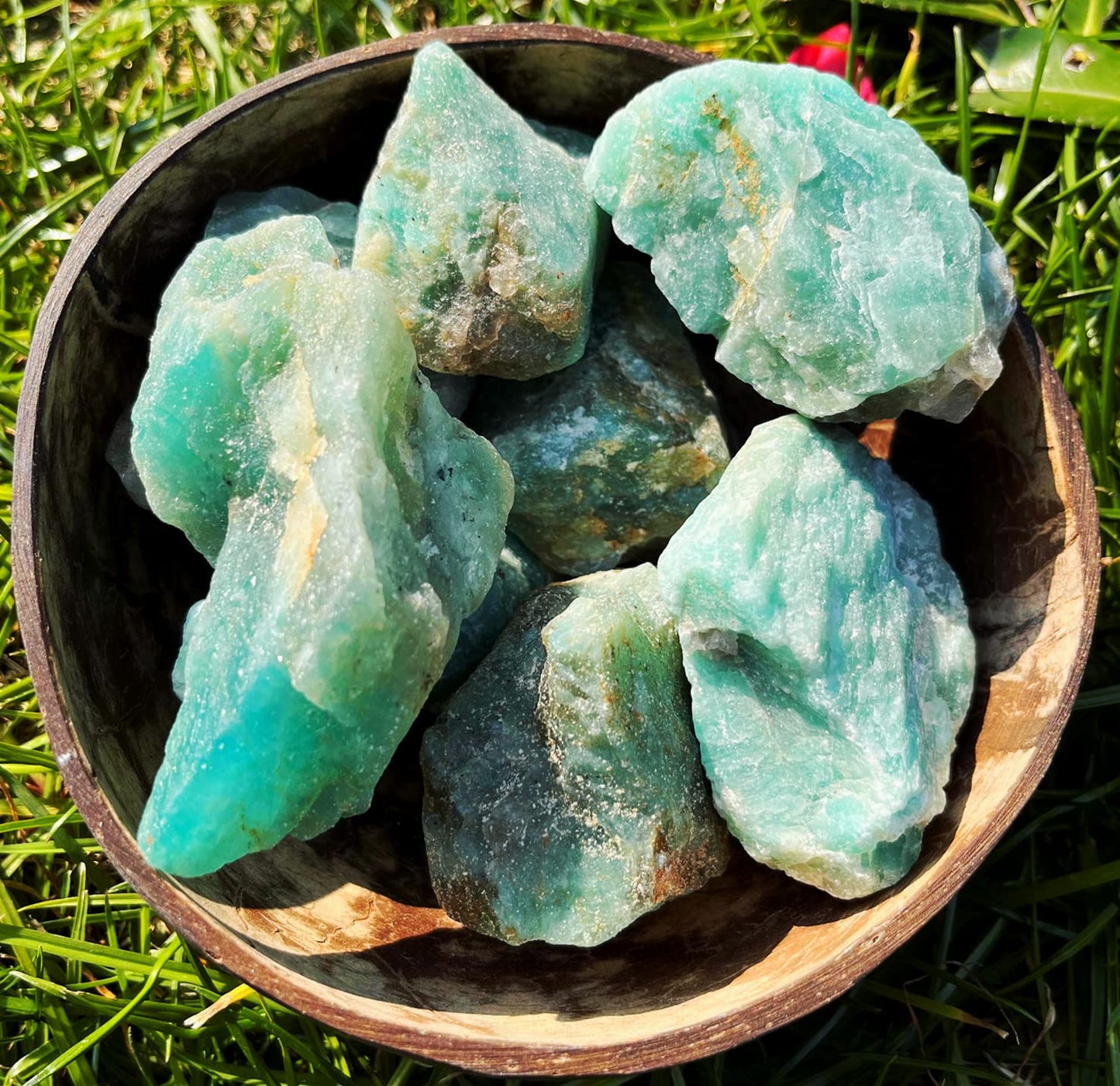 Simurg Raw Amazonite Stone 1lb ‌Aroma Stone Rough Amazonite Crystal for Cabbing, Tumbling, Cutting, Lapidary, Polishing, Reiki Crystal Healing