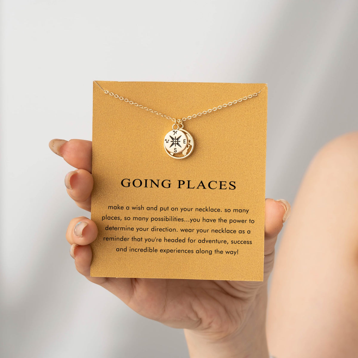 Baydurcan Gold Compass Necklace for Women Graduation Gifts Back to School Gifts for Women Travel Jewelry (Compass Necklace)