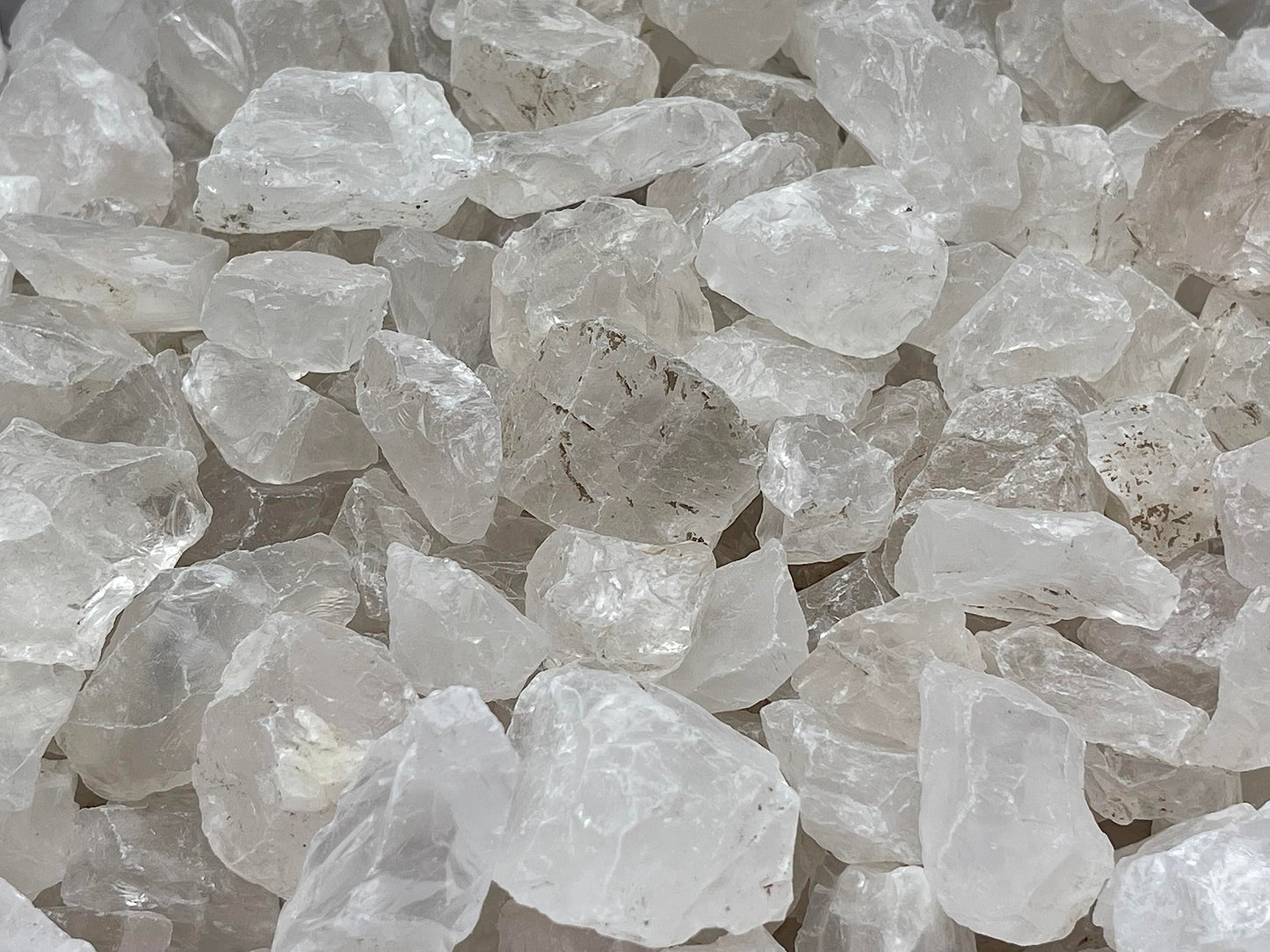 GAF TREASURES Wholesale Raw Clear Quartz Crystals, Natural Clear Quartz Stone, Natural Rough Clear Quartz Crystals, Clear Quartz Rough, Clear Quartz Healing Crystals (Clear Quartz, 0.25 Pound)