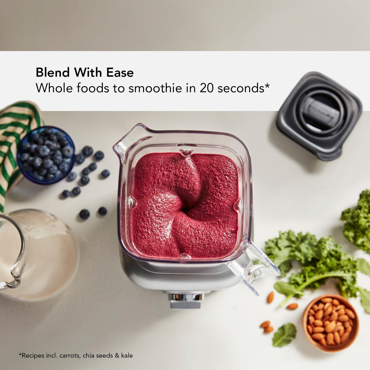 KitchenAid K400 Variable Speed Blender with Tamper - KSB4028 - Dried Rose