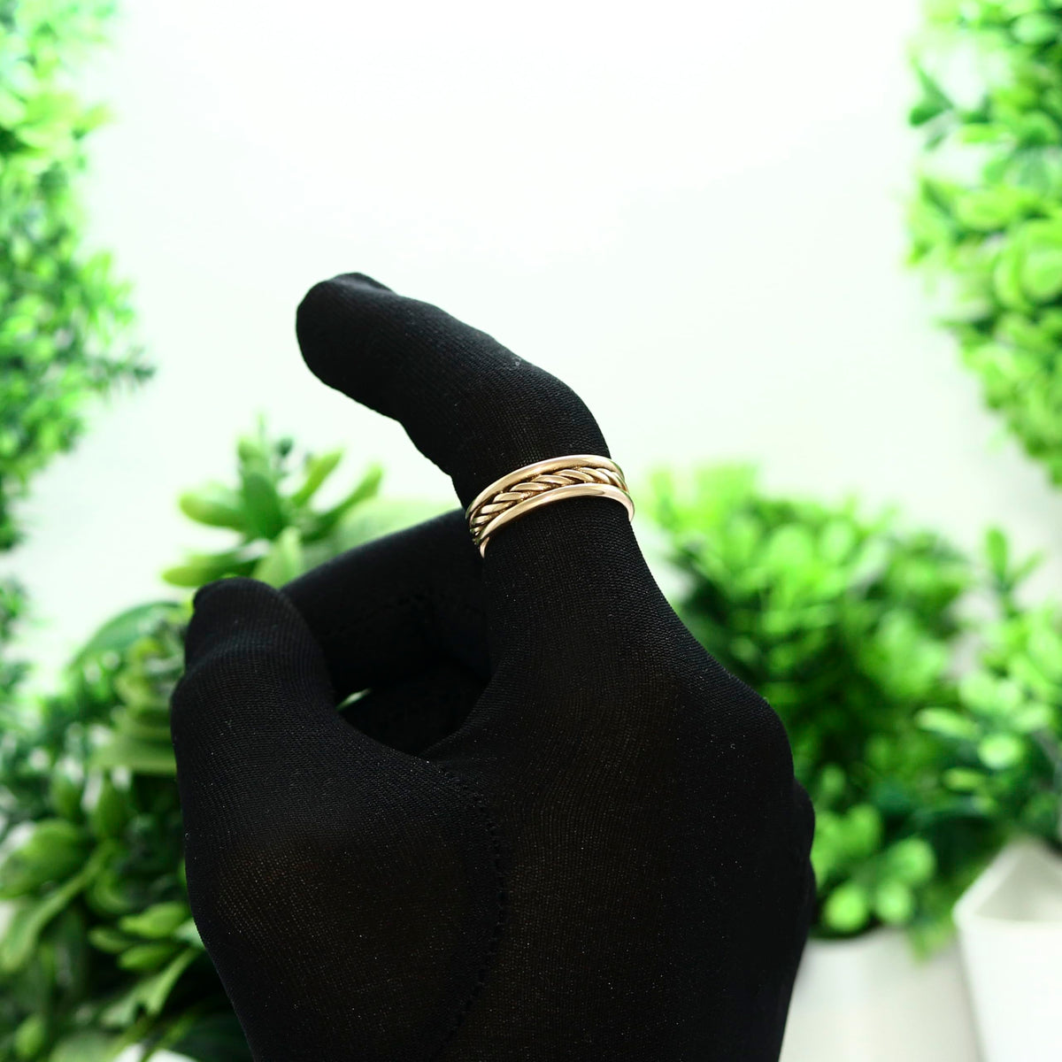 Krishnaa Jewels Pure Copper Classic HandCrafted Band Ring Gift Jewelry for Men and Women (8)