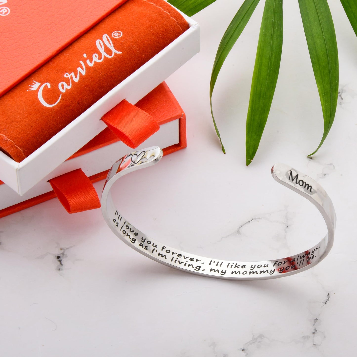 Carviell Bracelet, Mom Gift from Daughters Sons, Mother of the Bride Gift, Mother Gifts, Presents for Mom, Mama Bracelet I'll love you forever