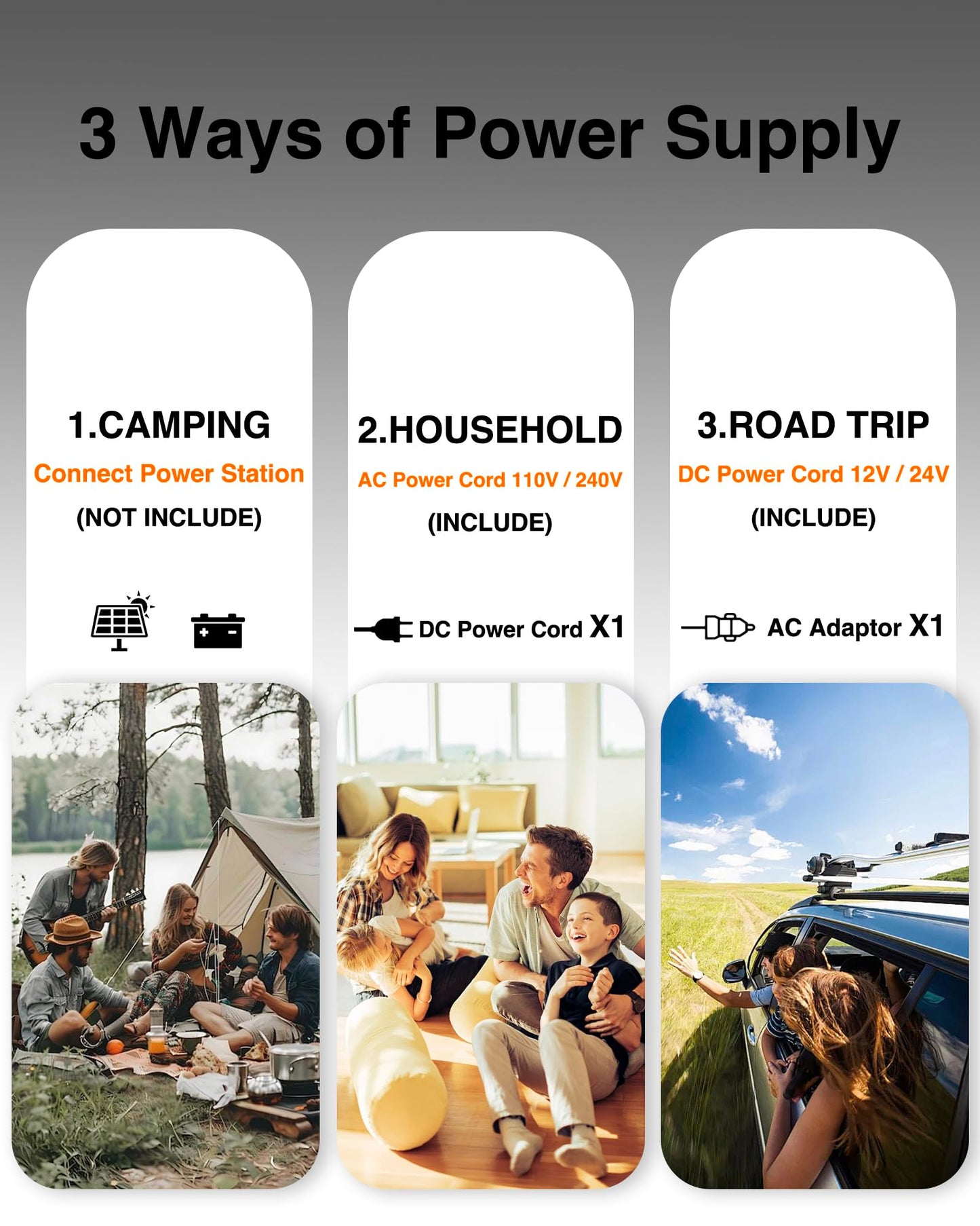 JOYFRIGO Portable Car Refrigerator, 12 Volt Refrigerator, Slim Design, 0℉~50℉, 17 Quart(16L) Electric Cooler, 12v Cooler for Vehicles, Truck, Camping, Travel, Home, RV