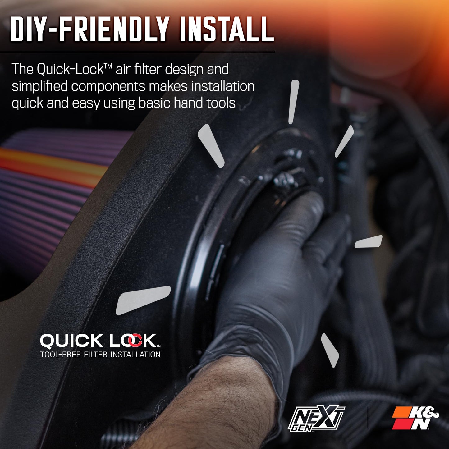 K&N NextGen Cold Air Intake System: High-Flow Cotton Filter: Compatible with 2014-2020 CADILLAC/CHEVRLOET/GMC Escalade; Silverado 1500; Suburban; Tahoe; Sierra 1500; Yukon; Yukon XL; 50-3082
