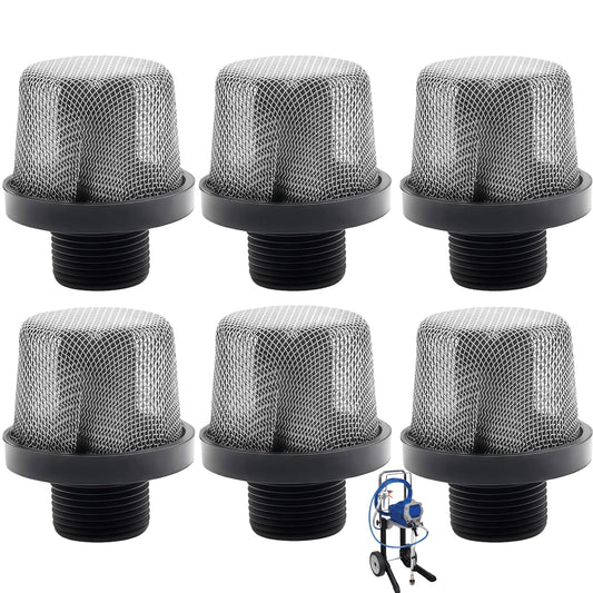 6 Pack 288716 3/4" Inlet Suction Strainers Filters for Graco Airless Paint Sprayer X7/LTS17,X5/LTS15, ProX9/ProX19,ProX7/ProX17, ProX17/ProLTS 170 and More Replaces 288716, 243-082,243082, 195697