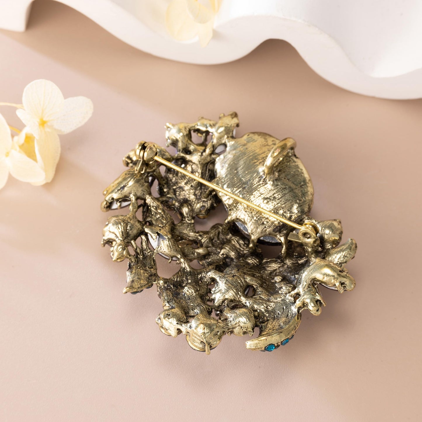 SELOVO Rhinestone Crystal Brooch Pin Broach Pendant Party Jewerly Accessory