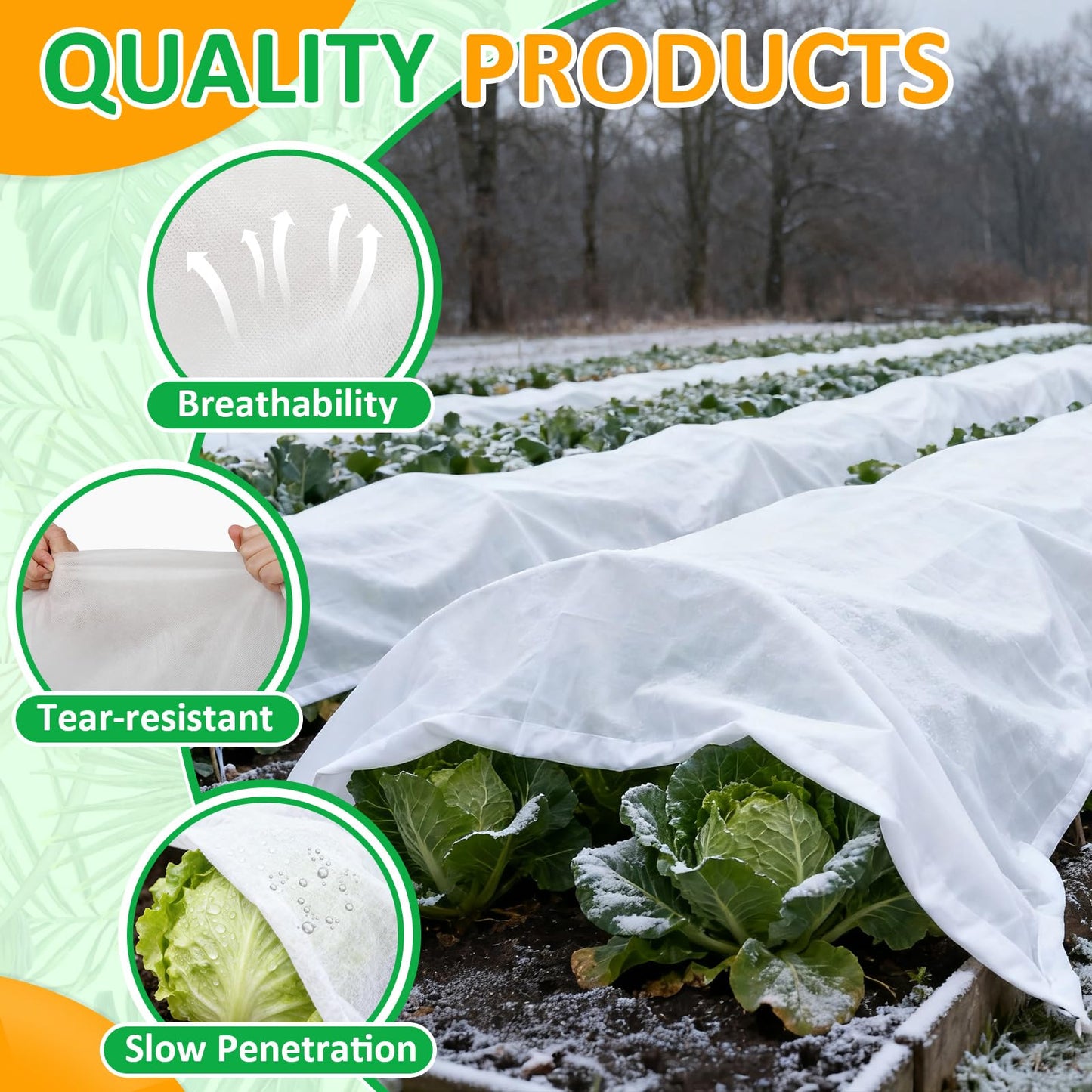 White Plant Covers Freeze Protection, 10 x 30 ft - 1.5 oz/yd² Frost Cloths for Outdoor Plants, Tree Covers Freeze Protection, Winter Garden Blanket, Sun Cover for Plants for Greenhouse, Vegetables