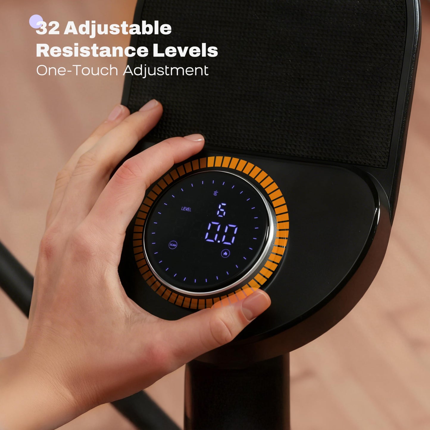 TOUSAINS Elliptical Trainer ET3,32 Magnetic Resistance Levels,Elliptical Machine for Home with Compact Design,Hyper-Quiet Magnetic Driving System 265lbs Max Capacity