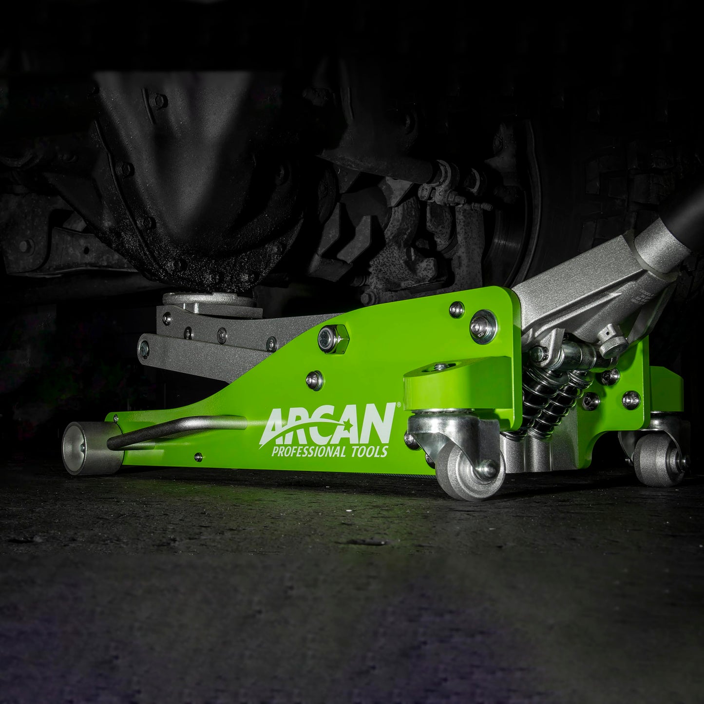 ARCAN 3-Ton Quick-Rise Aluminum Floor Jack with Dual Pump Pistons, Reinforced Lift Arm, Side-Mount Handle, 3.75"–18" Lift Range, Updated Model A20019