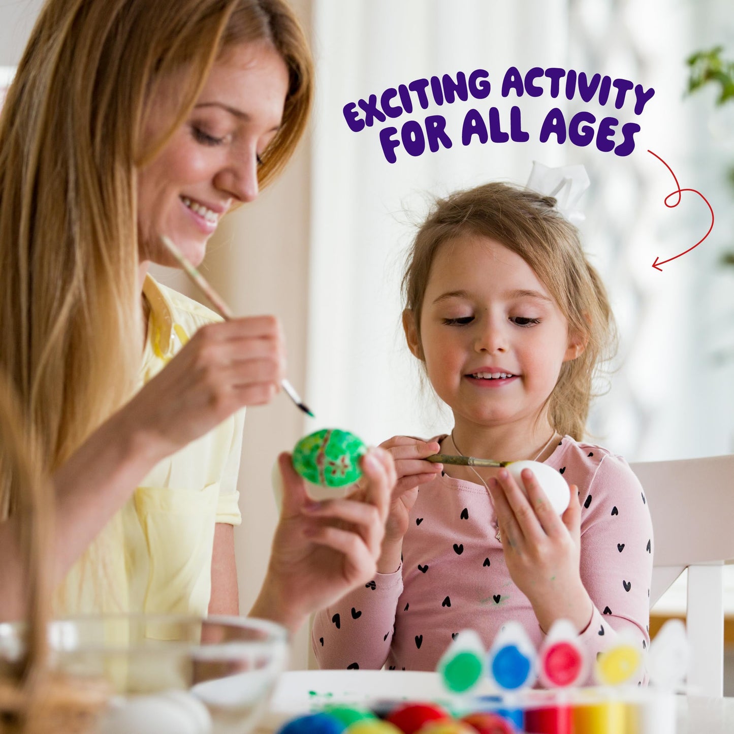 Dan&Darci Egg Squishy Painting Craft Kit - Arts & Crafts for Girls and Boys - Kids Art Activities - Craft Gift for Kid Ages 6 7 8 9 10 Year Old Girl Gifts - Decorate 6 Slow Rising Squishies