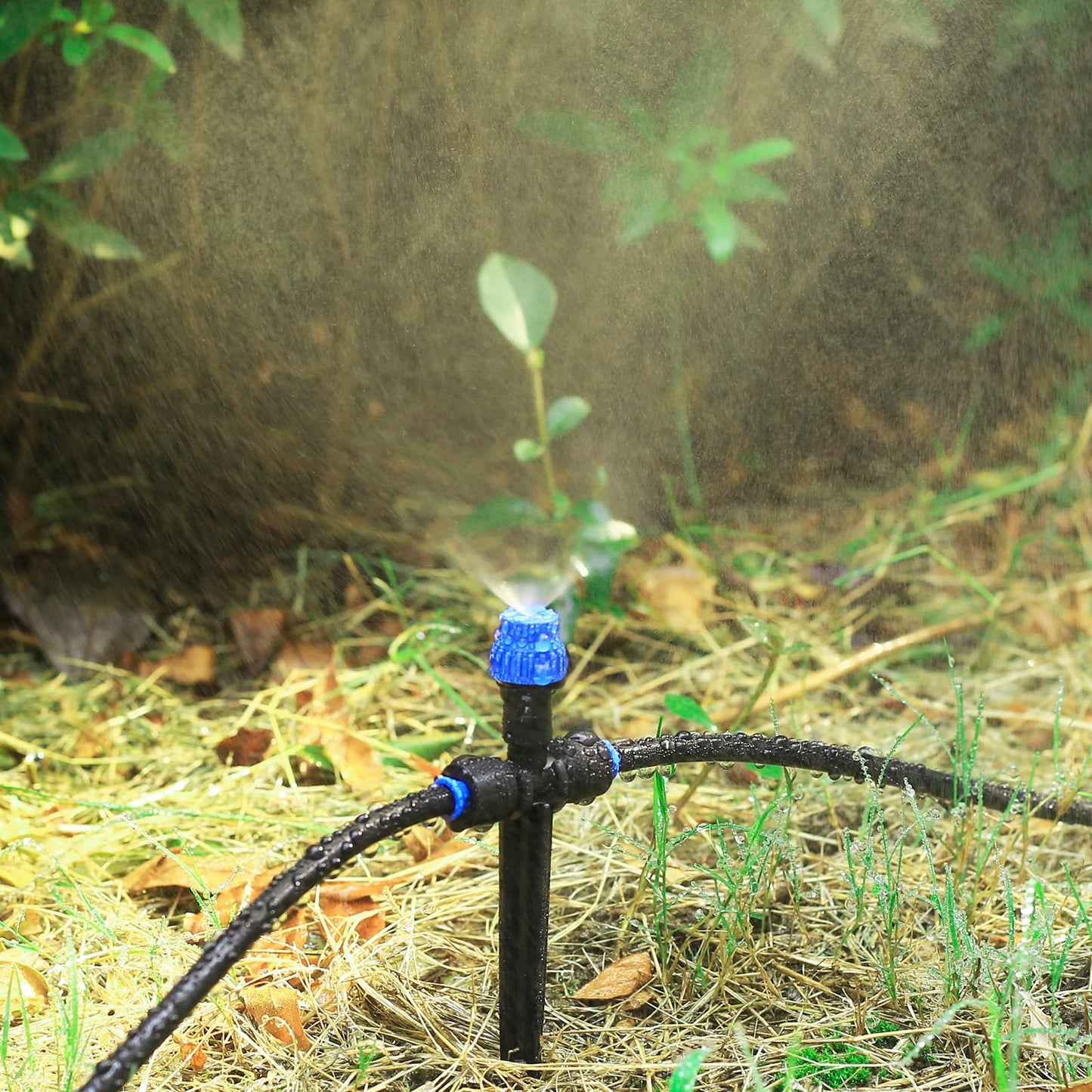 Drip Irrigation Emitters,with Adjustable 360 Degree Water Flow Drippers Atomization Sprayer for 1/4 inch Tubing,Garden Drippers Sprinker for House Garden Watering System (36pcs-Atomization Sprinker)