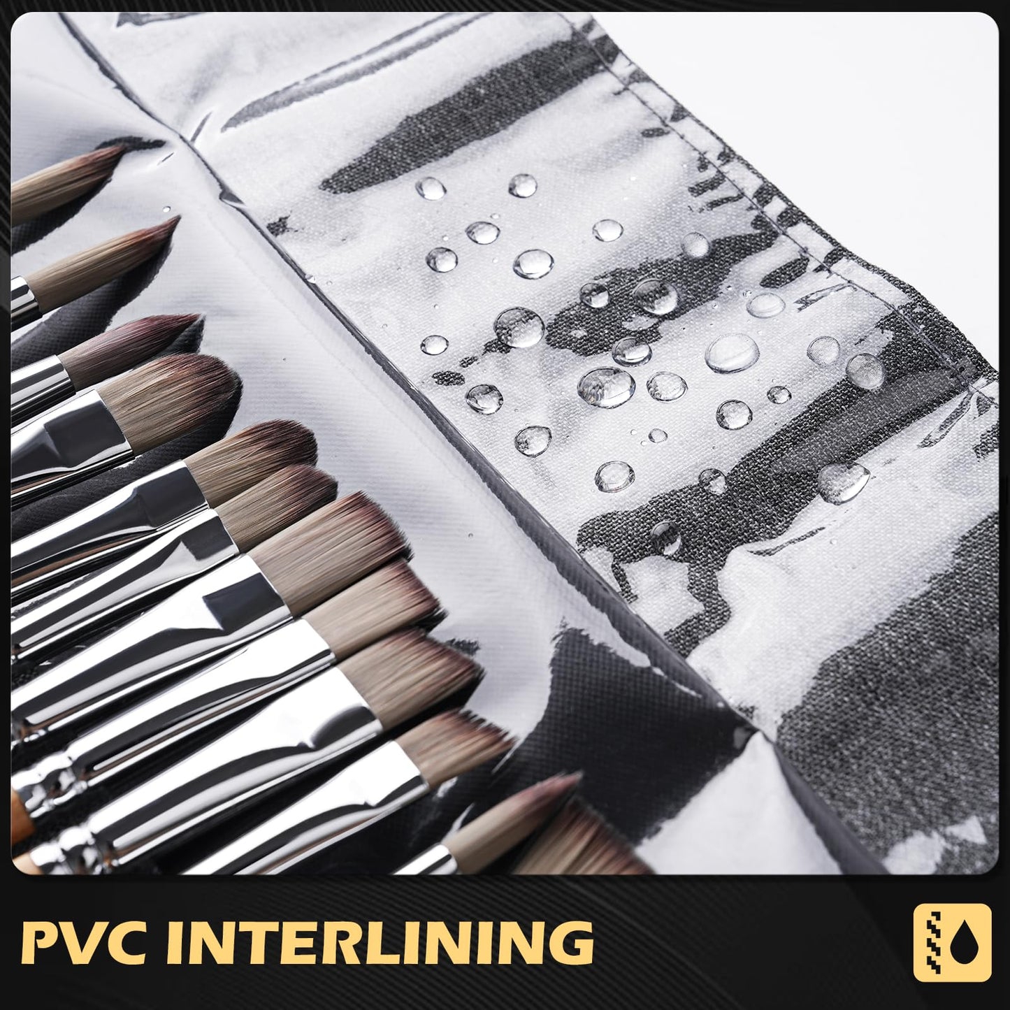Acrylic Paint Brush Set, Golden Maple 25 PCS Paint Brushes for Acrylic Painting Oil Watercolor & Canvas,Enhanced Synthetic Brush Set with Cloth Roll and Palette Knife