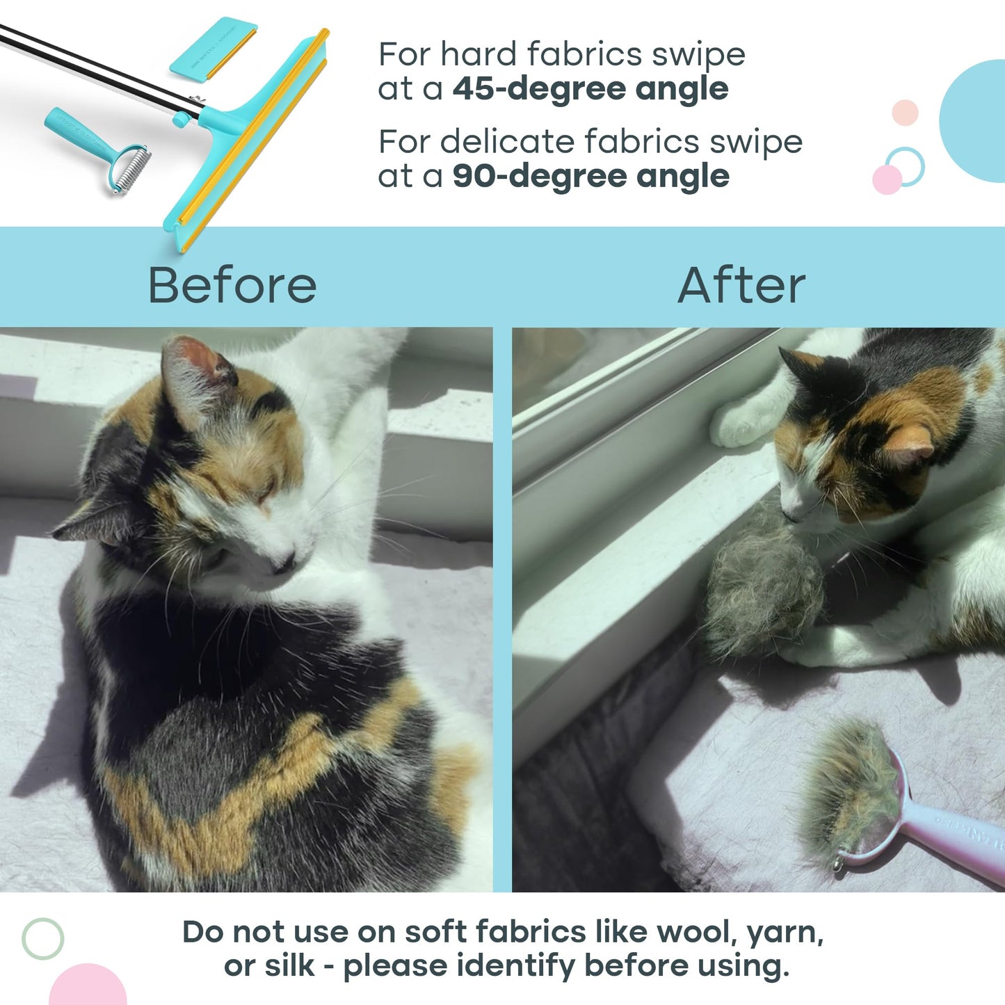 Uproot Clean Xtra, Mini & Deshedder Bundle - Pet Hair Removal Tool & Dog Brush for Shedding - Easy Cat & Dog Hair Remover Carpet Rake Set with Special Grooming Brush