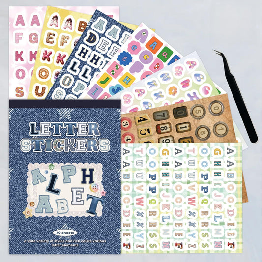 3000+ Pcs Alphabet & Number Letter Stickers for Scrapbooking & Journaling, Vinyl Adhesive Sticker Letters for Scrapbook Supplies, DIY Crafts, Decorative Projects & Personalization