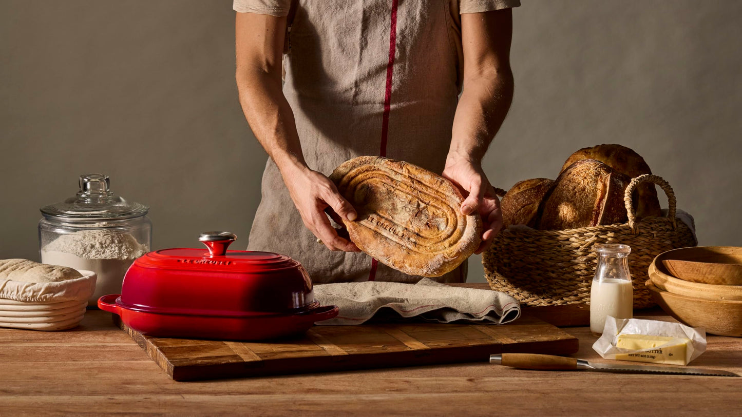 Le Creuset Enameled Cast Iron Signature Oval Bread Oven, 11.5 inch, Licorice