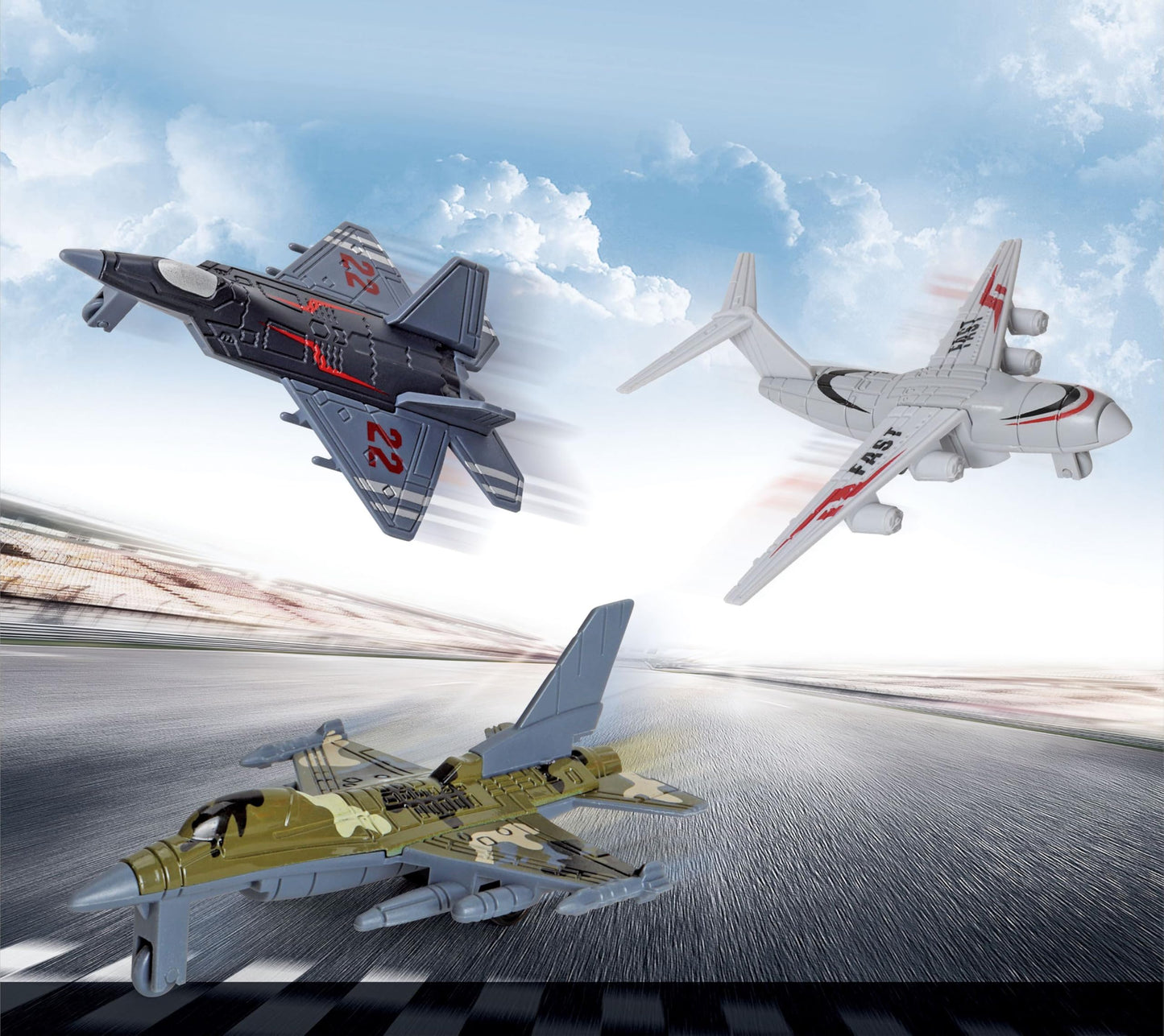 Plane Toys Airplane Toys – 12-Pack Mini Fighter Jets Set for Kids, Small Military Glide Planes, Party Favors & Gifts