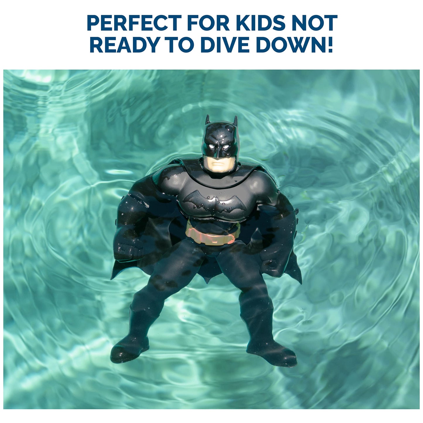 SwimWays DC Batman Floatin' Figures, Swimming Pool Accessories & Kids Pool Toys, Batman Party Supplies & Water Toys for Kids Aged 3 & Up