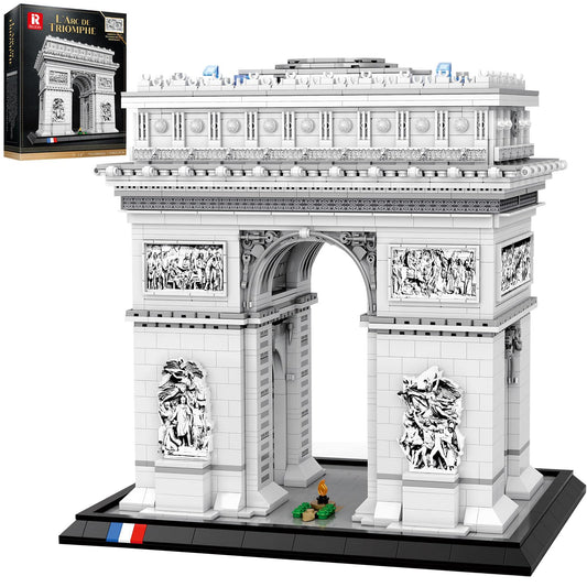Reobrix Arc de Triomphe Building Set for Adults, 3395 PCS Paris Landmark Architecture Model Kit, DIY Construction Toy Blocks with Exquisite Details, Collectible Display & Home Decor Gift