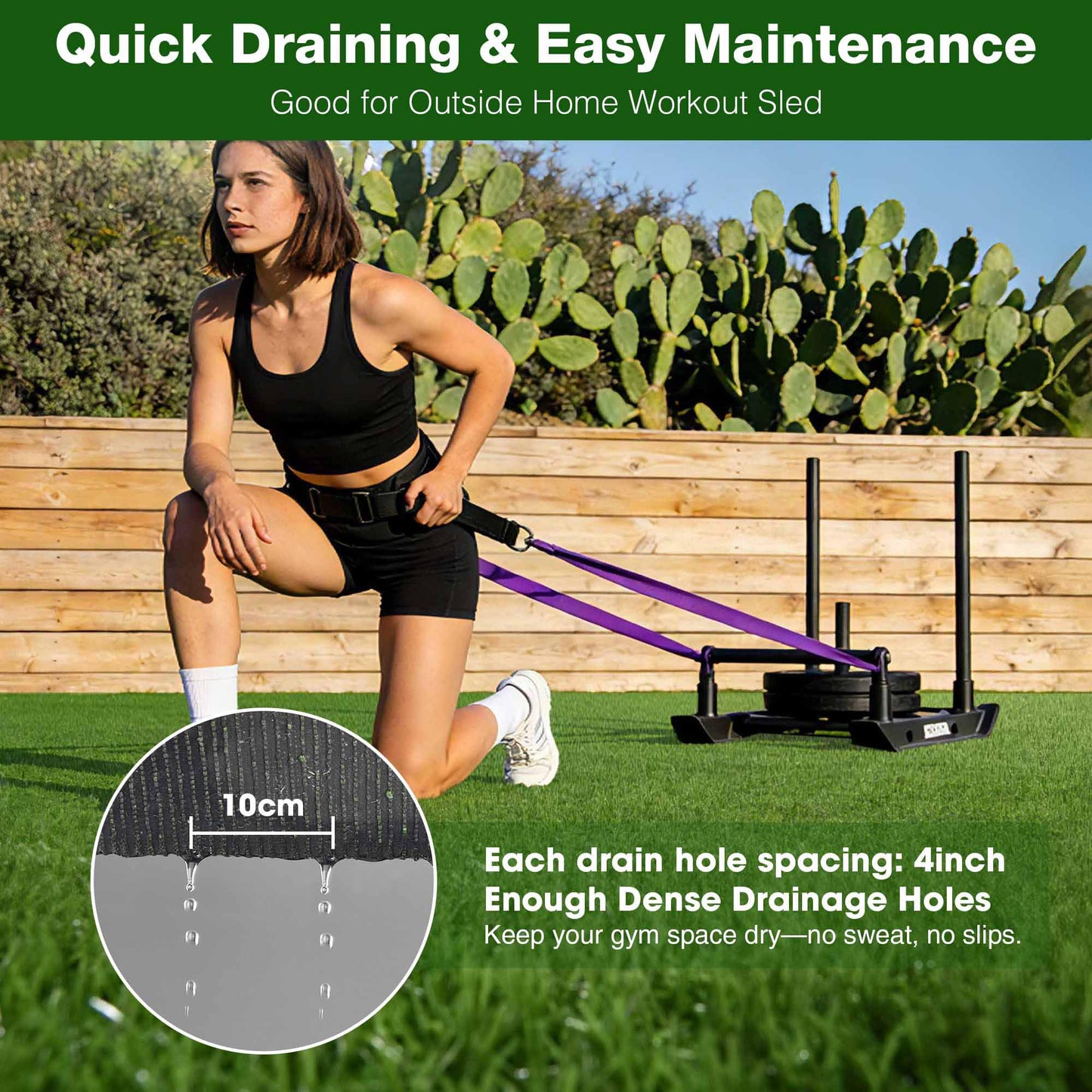 Yescom Sports Sled Strips Turf Gym Flooring for Weight Sled Push Pull Equipment Crossfit Outdoor Indoor 65'x3'(200 Sq.Ft) 0.4