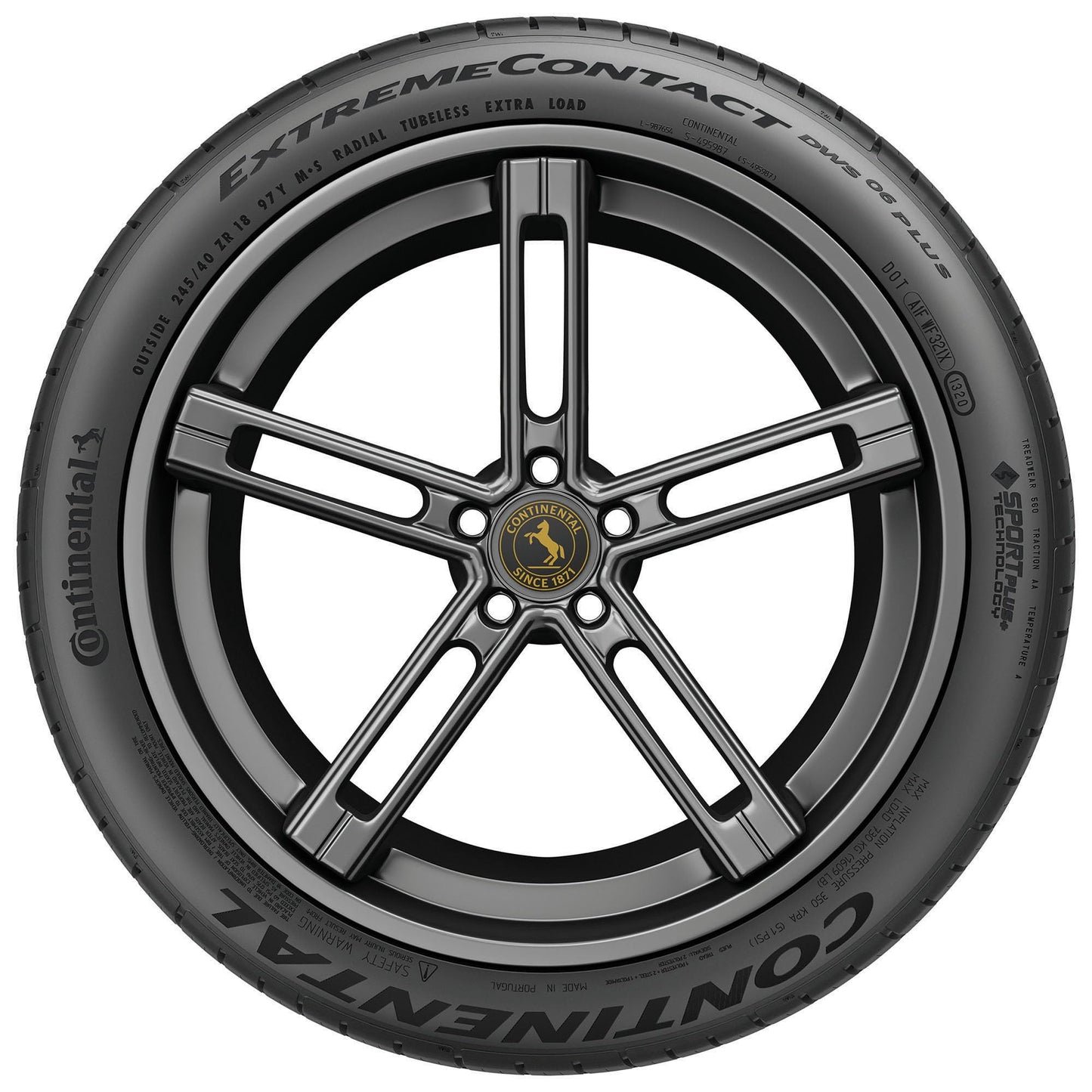 Continental ExtremeContact DWS06 PLUS UHP All Season 245/40ZR18 97Y XL Passenger Tire