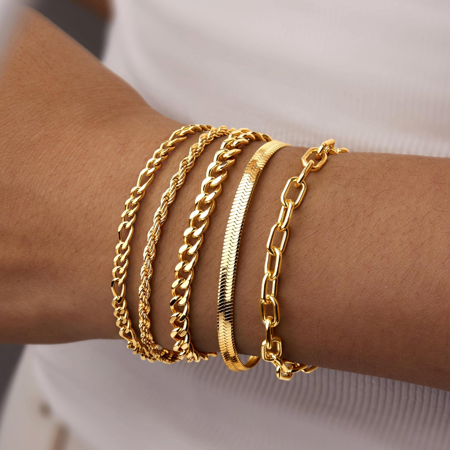 Poxtex Pearl Bracelets for Women, Silver Plated Waterproof Bracelets for Women, Pearl Layered Jewelry Sets, Mother Day Jewelry Gifts for Mom