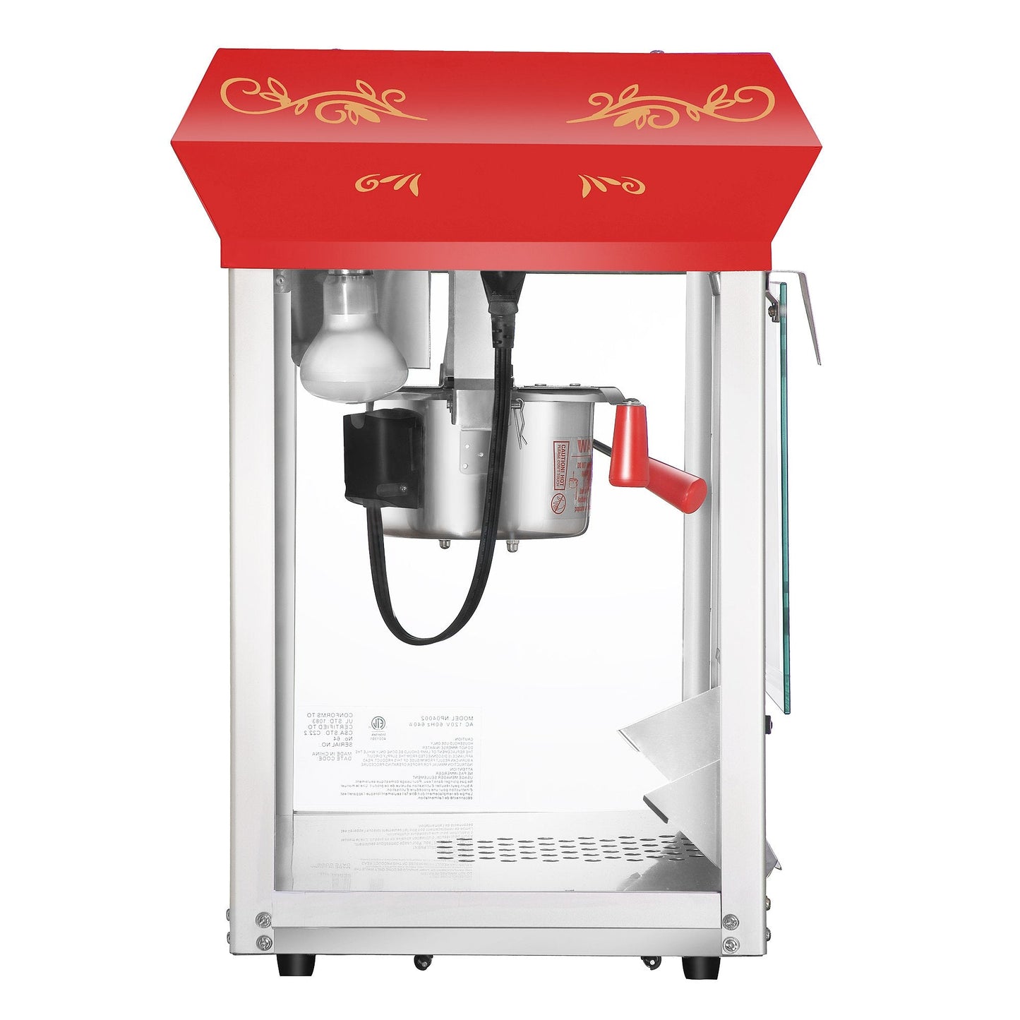 6112 Great Northern Popcorn Red Foundation Top Popcorn Popper Machine, 4 Ounce