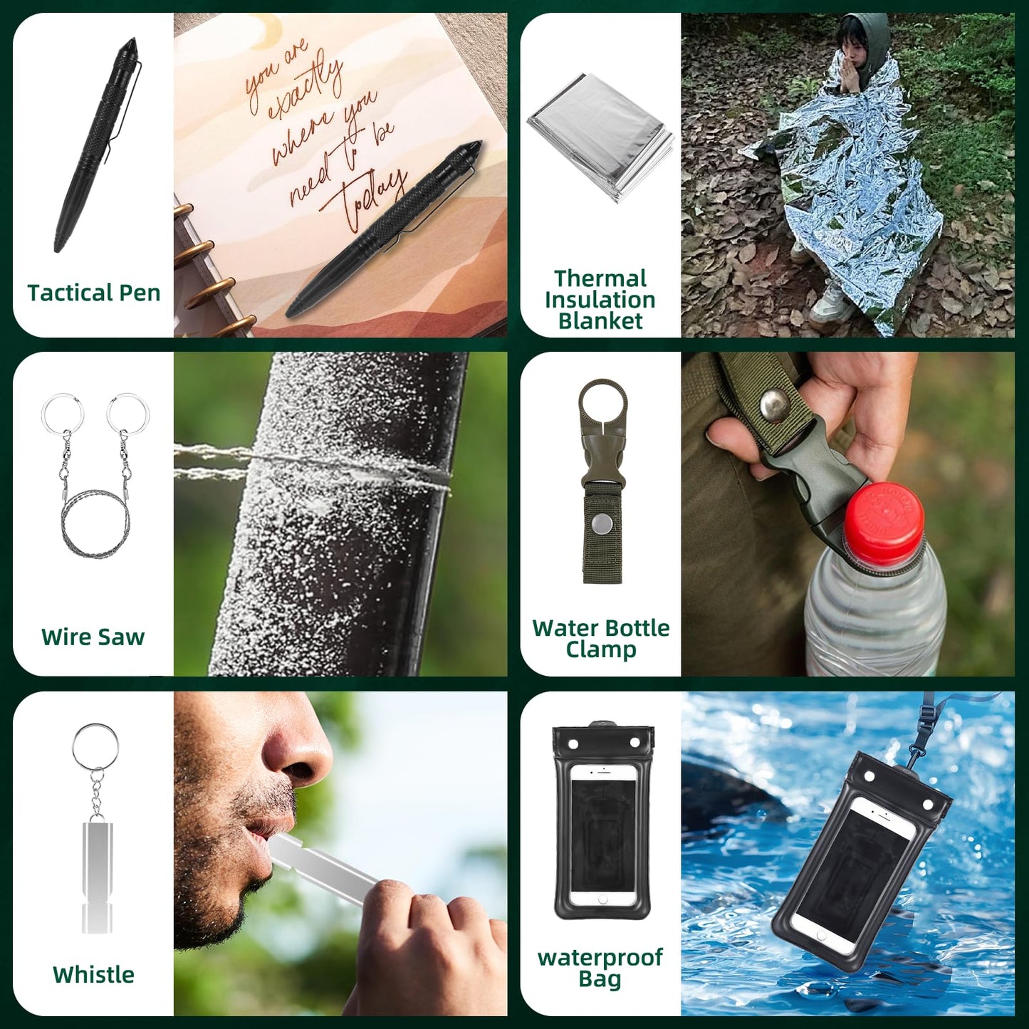 2025 Survival Kit Advent Calendar for Men - 24 Days of Premium Outdoor Tools & Emergency Gear,Ultimate Christmas Countdown Gift for Dad, Husband, Teen Boys for Camping, Hiking, Fishing