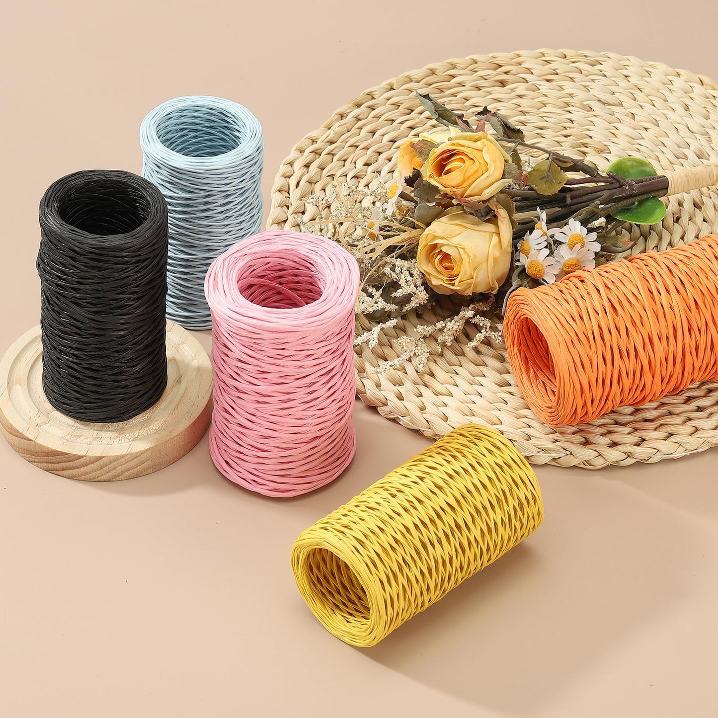 uxcell 164 Feet Floral Bind Wire Wrap Twine, 2mm Floral Wire Vine Bind Wire Rustic Craft Wire for DIY Projects Flower Bouquet Wreath Gift Wrapping Wedding Decoration Purple
