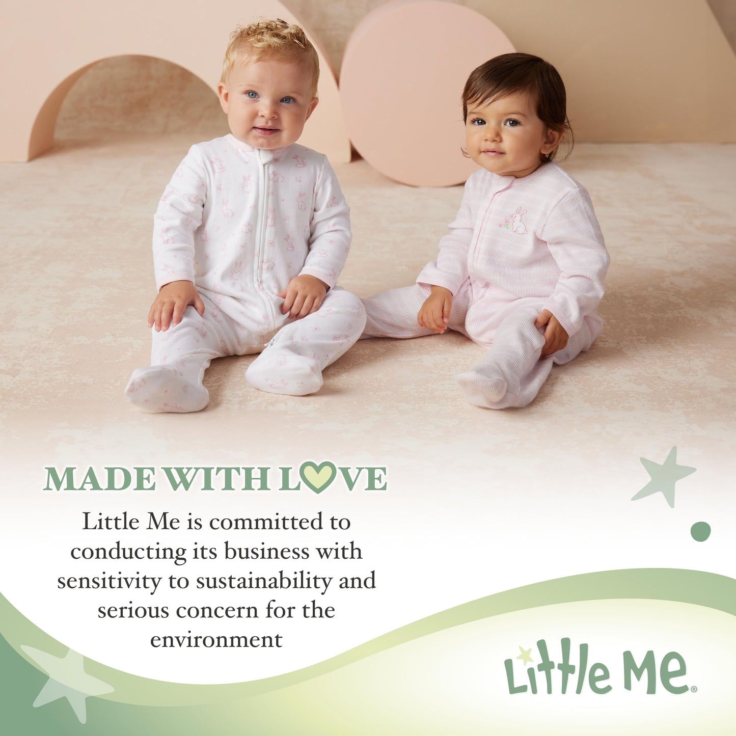 Little Me Clothes for Baby Layette Gift Set - Footie and Cap, Onesie, 3-Piece Bib and Burp Set, Swaddling Blanket, Baby Shower Gifts - White Welcome Clothes for World, Newborn