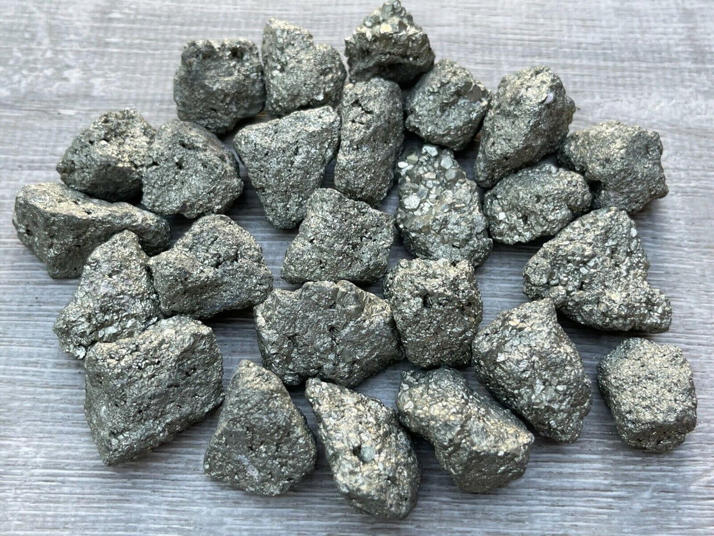 GAF TREASURES Wholesale Raw Pyrite Crystals, Natural Pyrite Stone, Natural Rough Pyrite Crystals, Pyrite Rough, Pyrite Healing Crystals (Pyrite, 0.5 Pound)