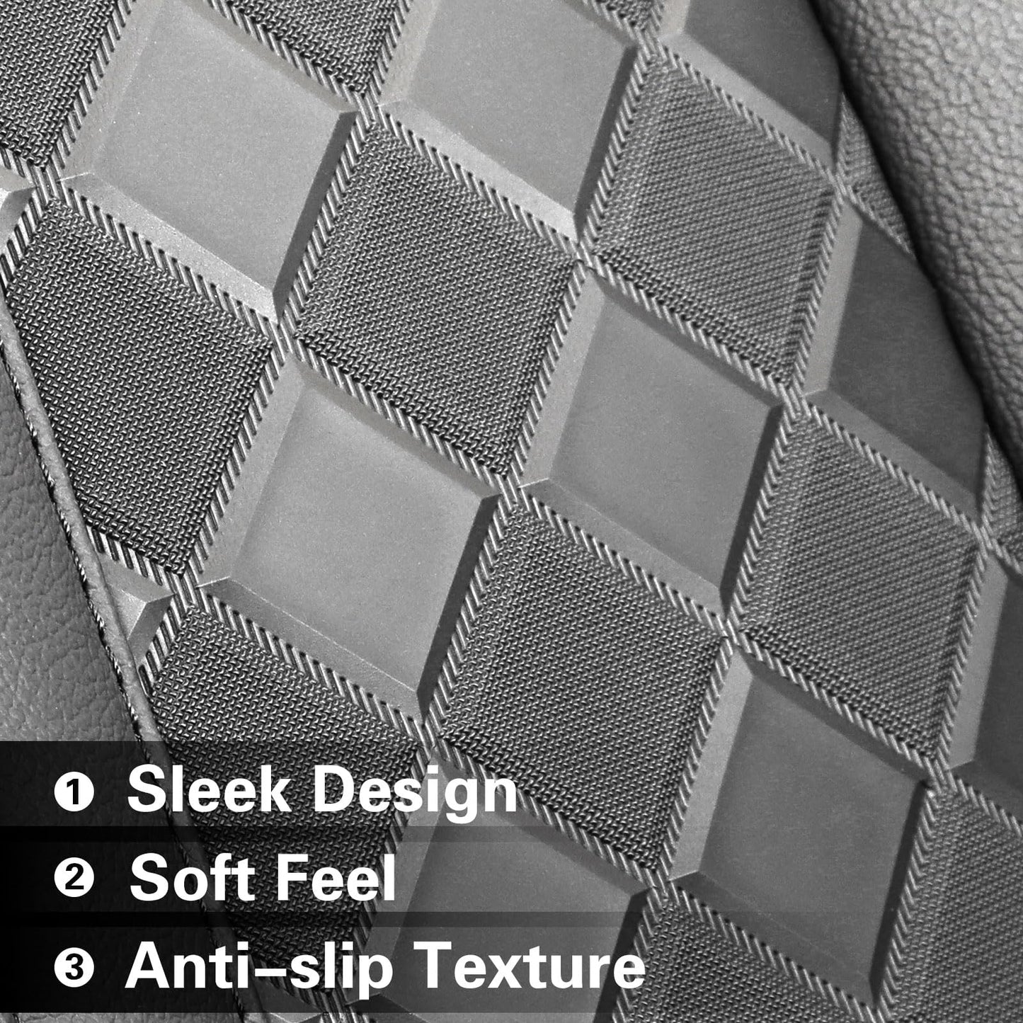 Custaura CRV Seat Covers Custom for Honda CRV 2023 2024 2025 2026 Leather Car Seat Cover Full Set for SUV, Waterproof Car Seat Protector, CR-V Seat Covers Faux Leather (Black)