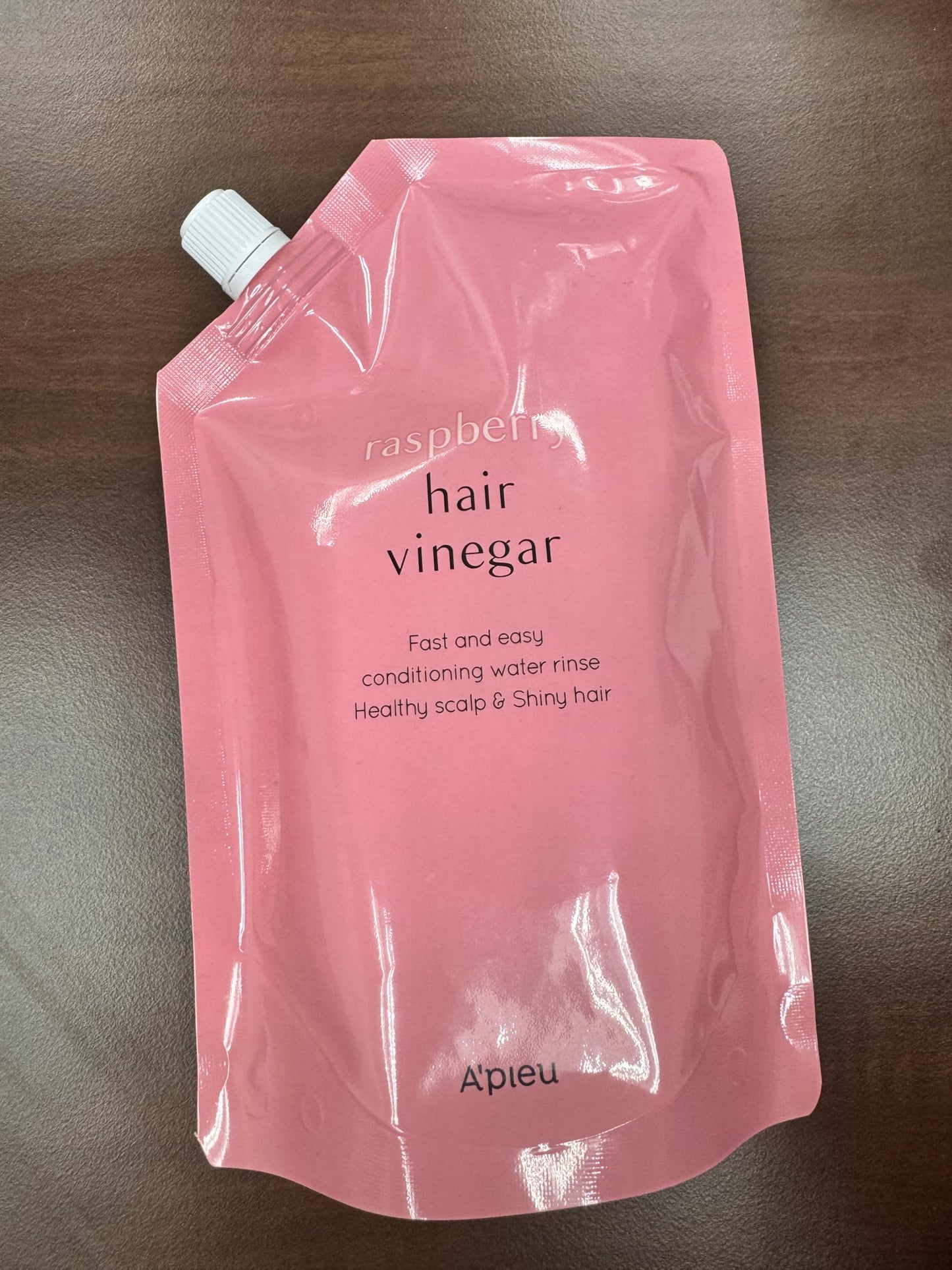 A'PIEU Raspberry Hair Vinegar Rinse Refill 13.6 fl oz - Scalp Treatment for Balanced pH, Shiny Hair | Korean Hair Care I Clarifies & Encourages Growth | Dandruff & Oil Control