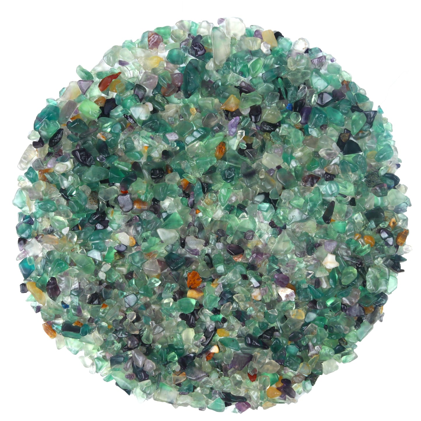 Crocon 1 LB Crushed Fluorite Chips Bulk Stones Natural Quartz Pieces Irregular Shape Gemstones for House Warming Gifts New Home and Chakra Healing Crystals Home Dcor Gifts for Women