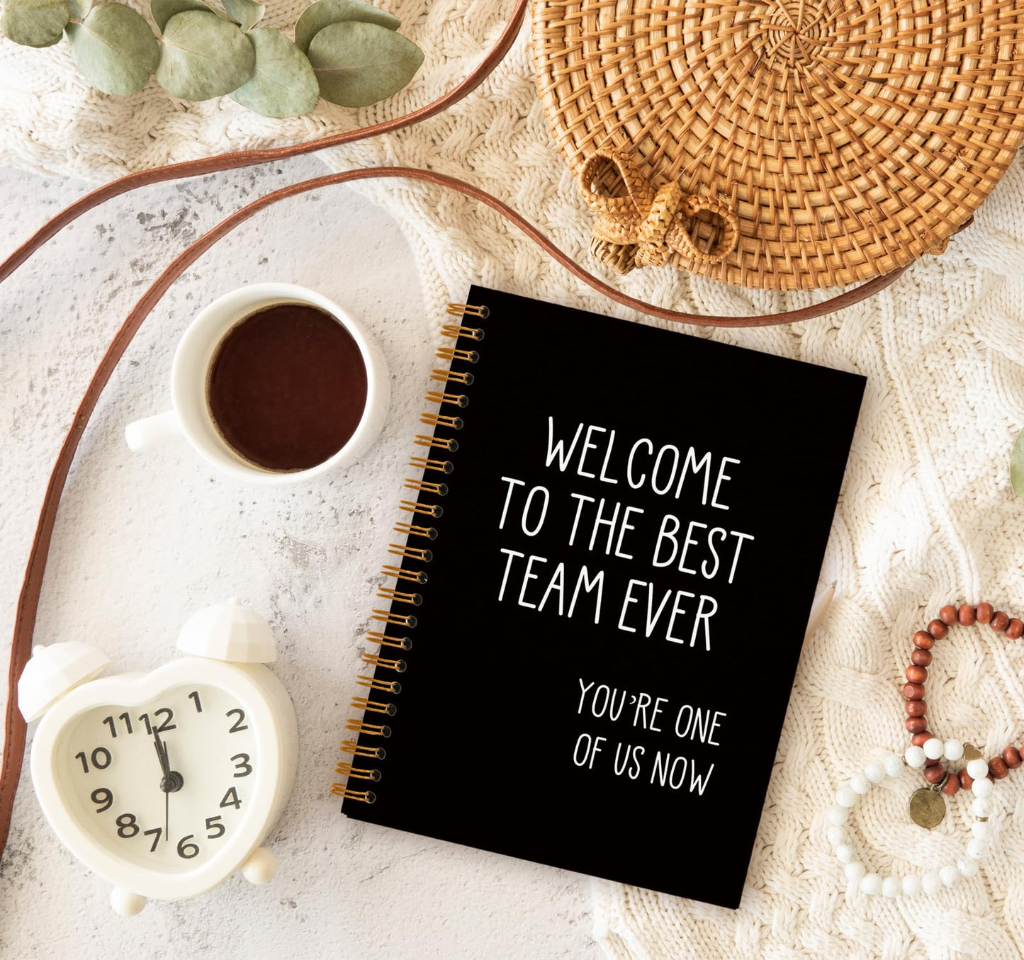 OXW Welcome to The Team Gifts Notebook, Team Gifts for Employees, Welcome Gift for Coworker Staff Colleague Team Member, Employee Appreciation Gifts, Journals for Writing, (5.5'' X 8.3'')