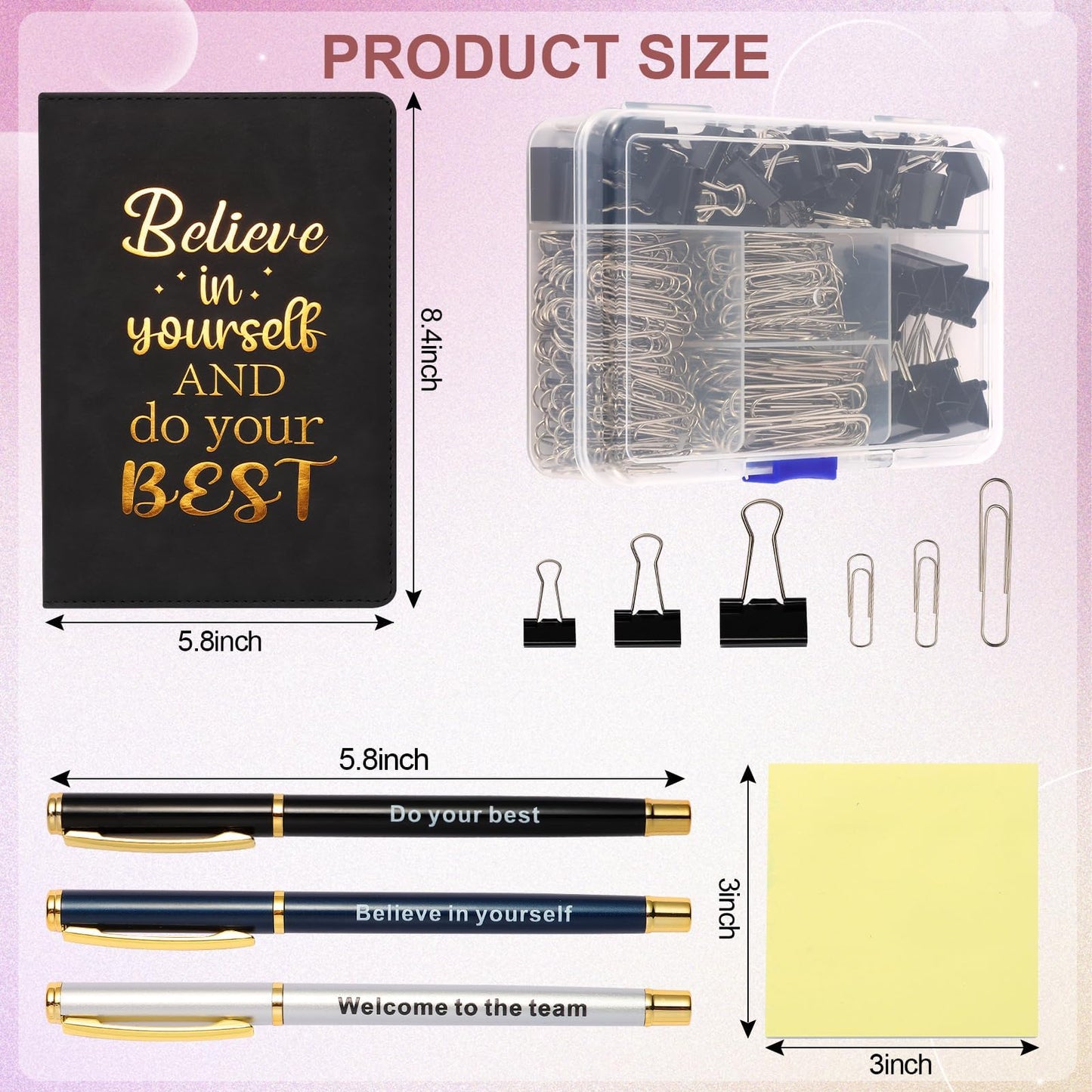 SAIWEILAI ONLINE 10 Pieces New Employee Gifts Set Welcome to The Best Team Ever Gifts Bulk New Hire Gift for Colleague
