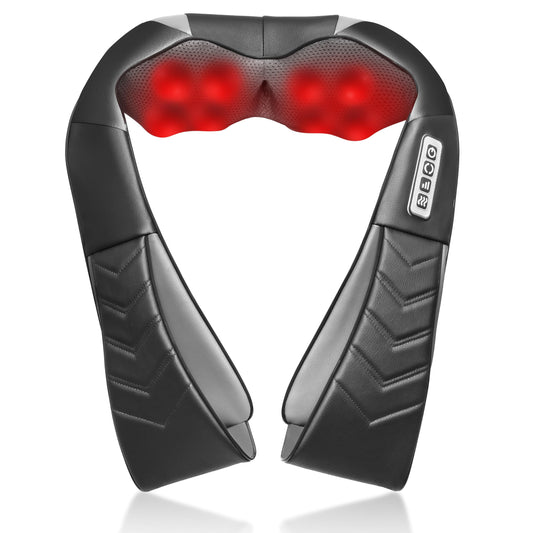 UFFAE Shiatsu Neck and Back Massager with Heat, Electric Deep Tissue Kneading Neck and Shoulder Massage, Best Gifts for Women Men Mom Dad Mothers Fathers Day Birthday Gift, Black (NOT Cordless)