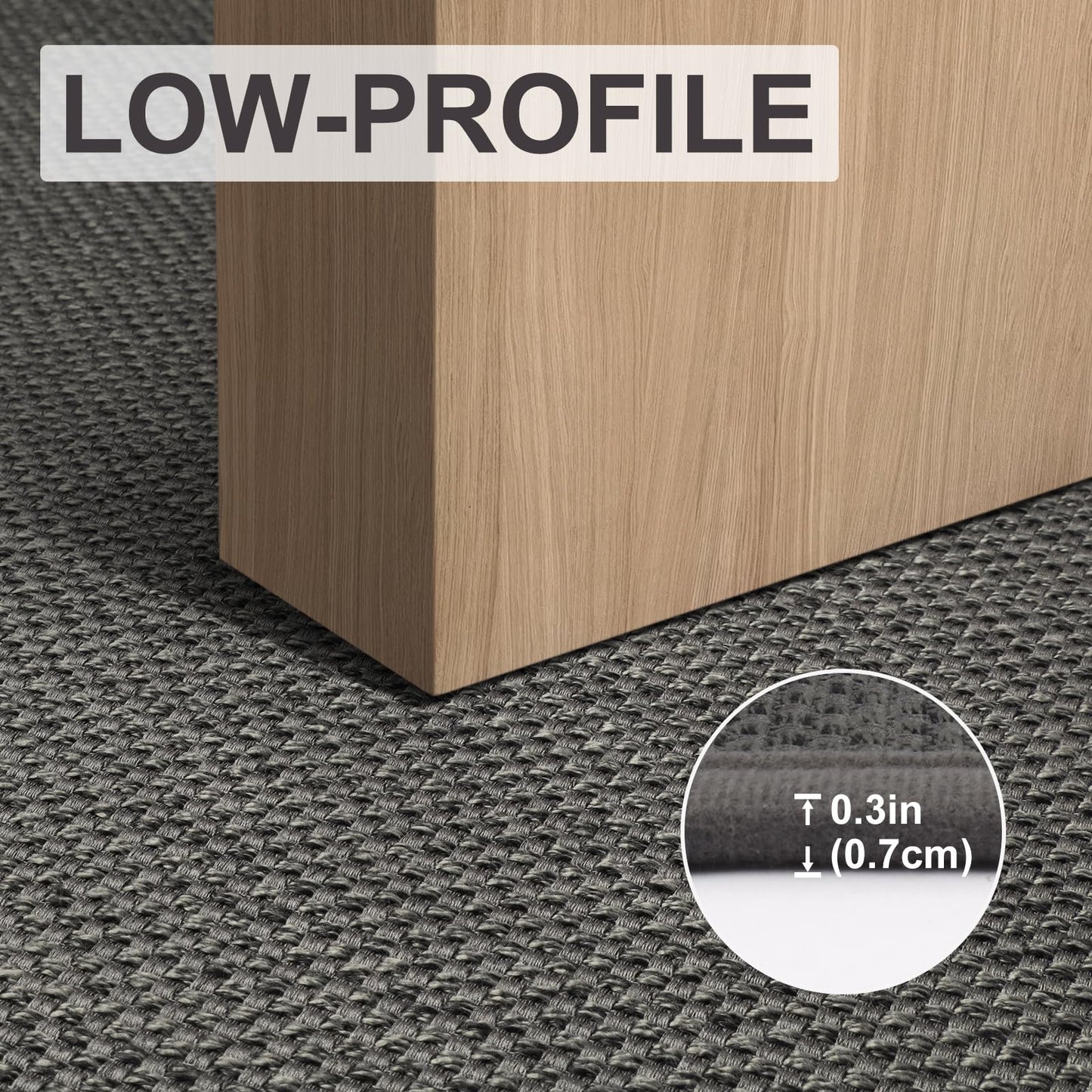 LEKEEPGO Door Mat 17"x29", Non Slip Door Mat Indoor Entrance, Rubber Backing Indoor Door mats Washable Absorbent Low-Profile Doormat Front Entryway Entry Resist Dirt Inside Door Mats, Grey