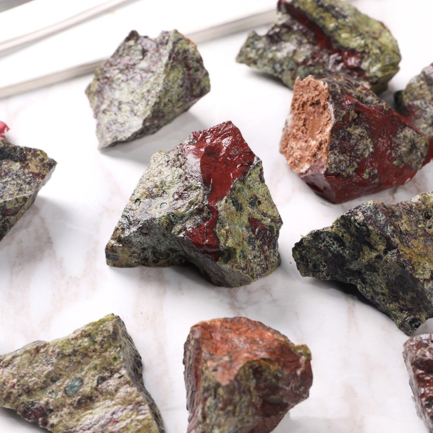 Dragon Blood Raw Crystals Healing Crystals Natural Rough Stones 1.2-2" for Tumbling, Fountain Rocks, Yoga, Meditation, Polishin, Gift 16