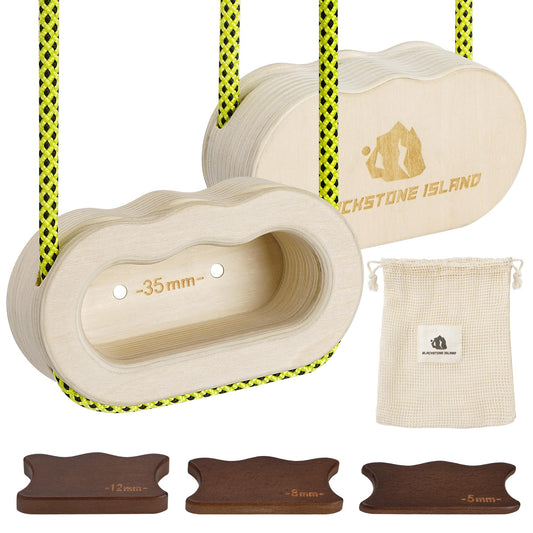 BLACKSTONE ISLAND Hangboard for Rock Climbing-Climbing Training Board- Hangboard for Indoor and Outdoor Use—MINI
