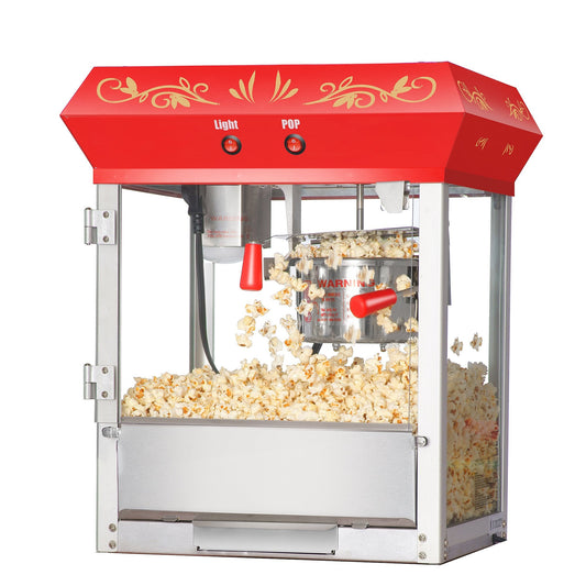 6112 Great Northern Popcorn Red Foundation Top Popcorn Popper Machine, 4 Ounce