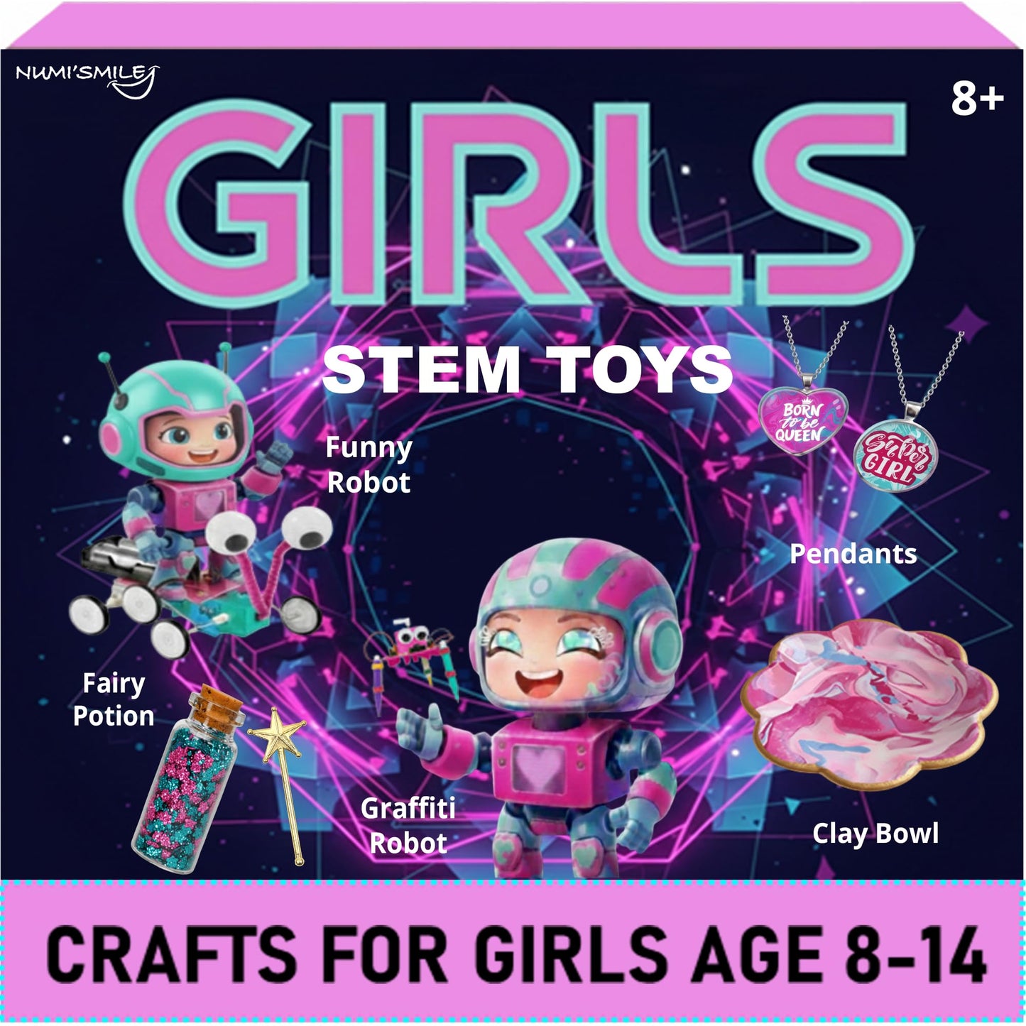 DIY Girls STEM Toys Arts and Crafts for Girls Ages 8-12-14 Teens, Best Kids Craft Kits & Fun Birthday Gift