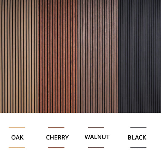 Wood Panels for Wall - Oak Acoustic Wall Panels - 4PK Wall Wood Panels - 94.49” x 12 - Soundproof Wood Wall Panels for Decor - Acoustic Slat Wood Wall Panels for Interior Decoration of Walls (Oak)