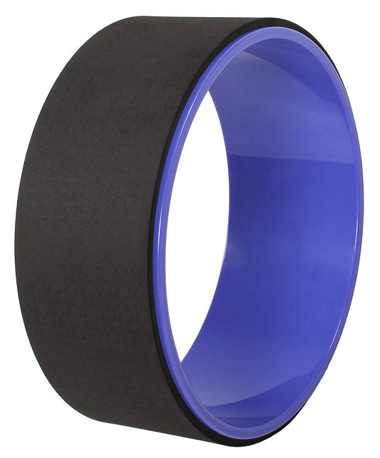 Fitvids Yoga Wheel for Stretching Yoga Prop Wheel, Comfortable Support for Poses and Backbends, Purple