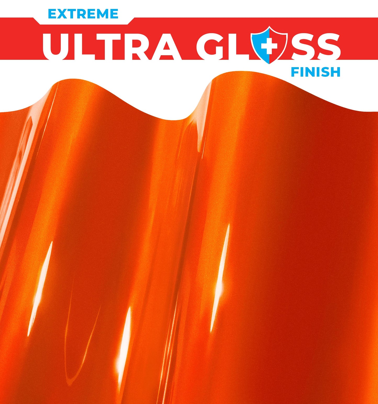 ColorFusion PPF by VViViD, Gloss Flame Orange Dry Apply PPF Vinyl Car Wrap Roll 20ft x 5ft
