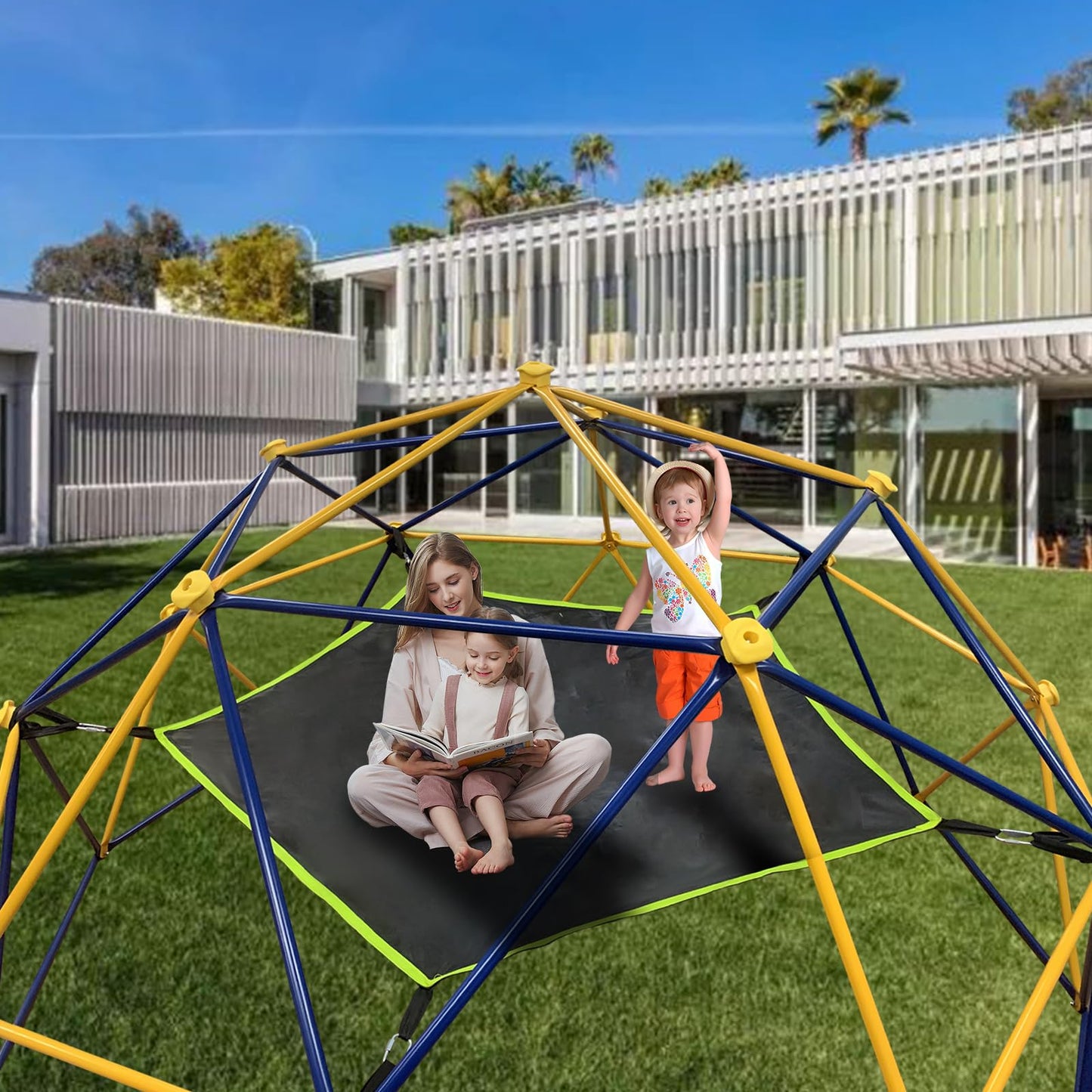 BigAim Dome Climber Hammock，Accessory for Climbing Dome，Suitable for 10 * 5FT Dome Climbing ，Dome Climber with Canopy Load-Bearing 300 Pounds（Hammock Only）