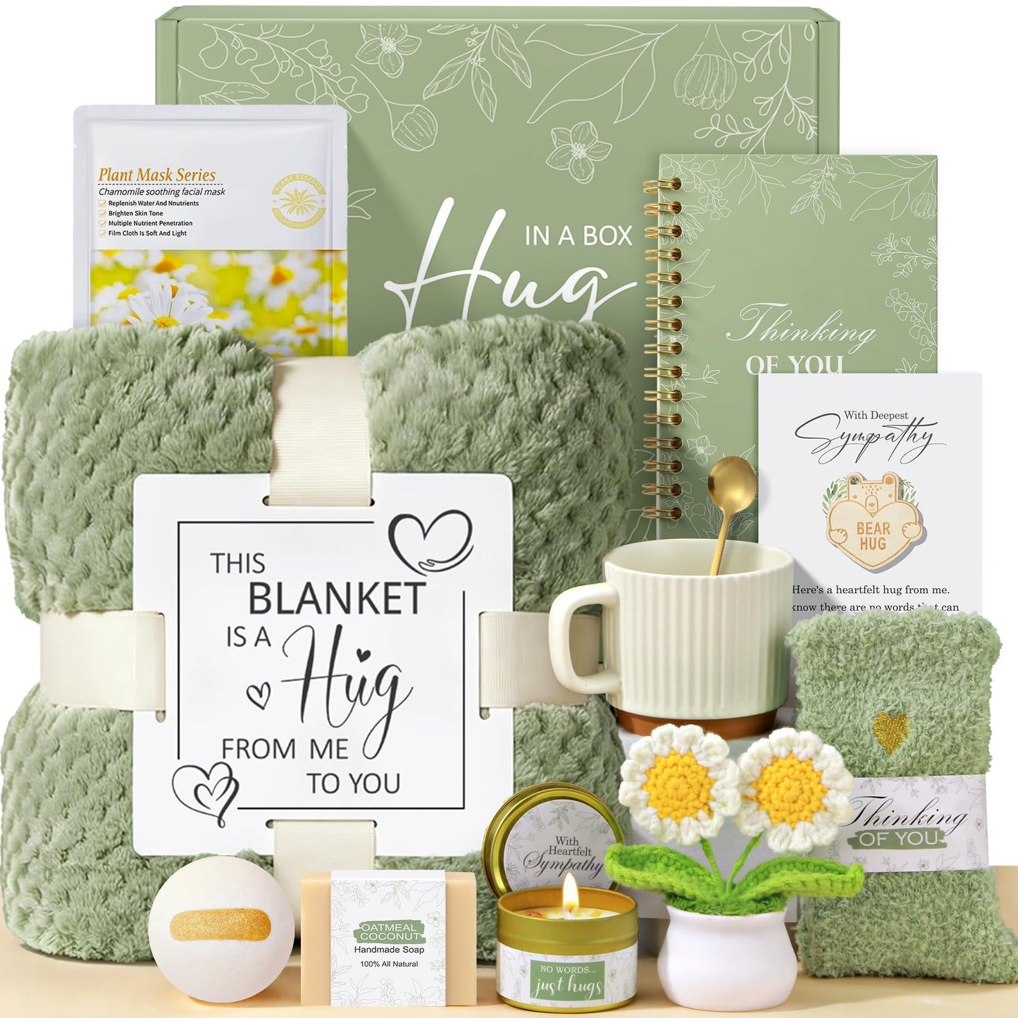 Sympathy Gift Baskets Sympathy Gifts for Loss of Loved One Mother Father Husband Mom Dad, Memorial Condolences Grief Bereavement Gifts Ideas for Loss, Miscarriage Gift Mothers Women Care Package