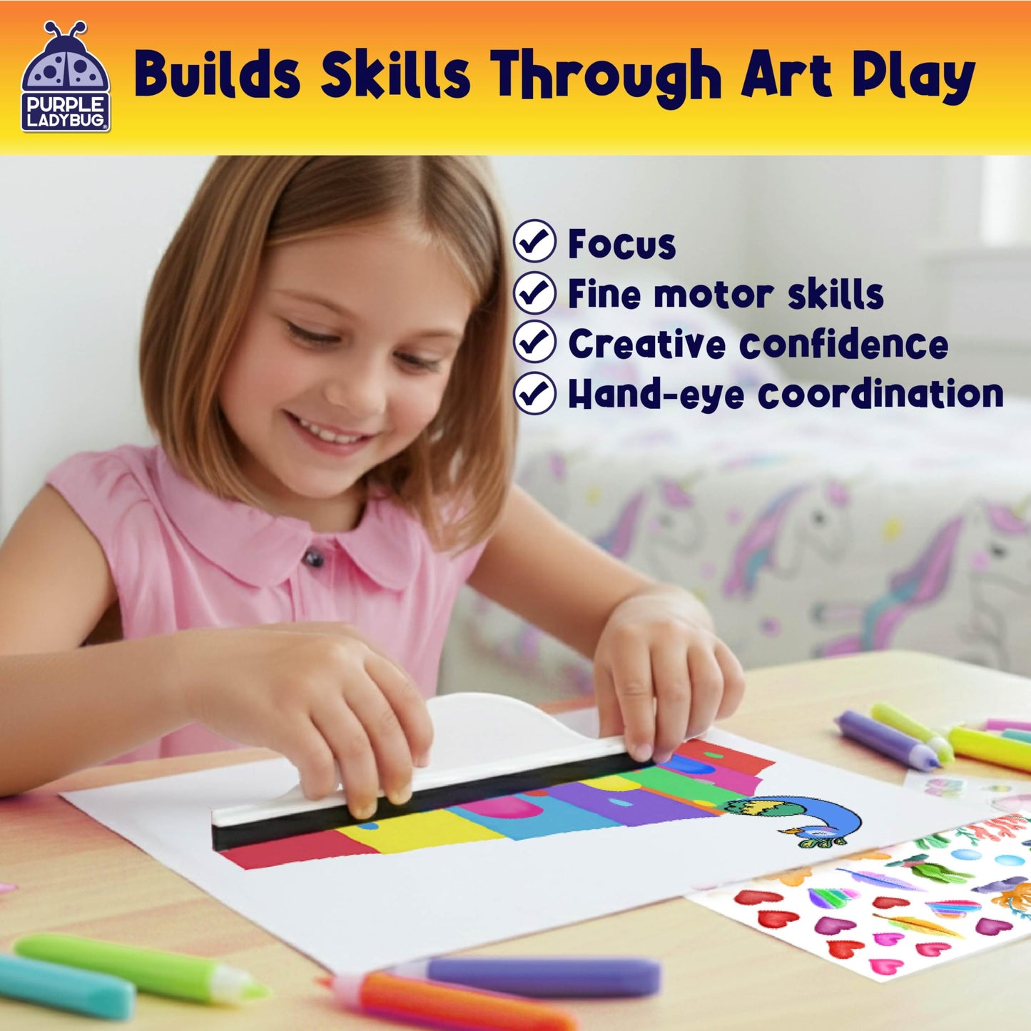 Squeegee Art Kit for Kids - Animals Theme with Kids Painting Kit & Sticker Art - Paint Your Own Arts and Crafts for Kids - Birthday Gifts for Boys & Girls 5 6 7 8 9 - Mess Free Paint Craft Kits