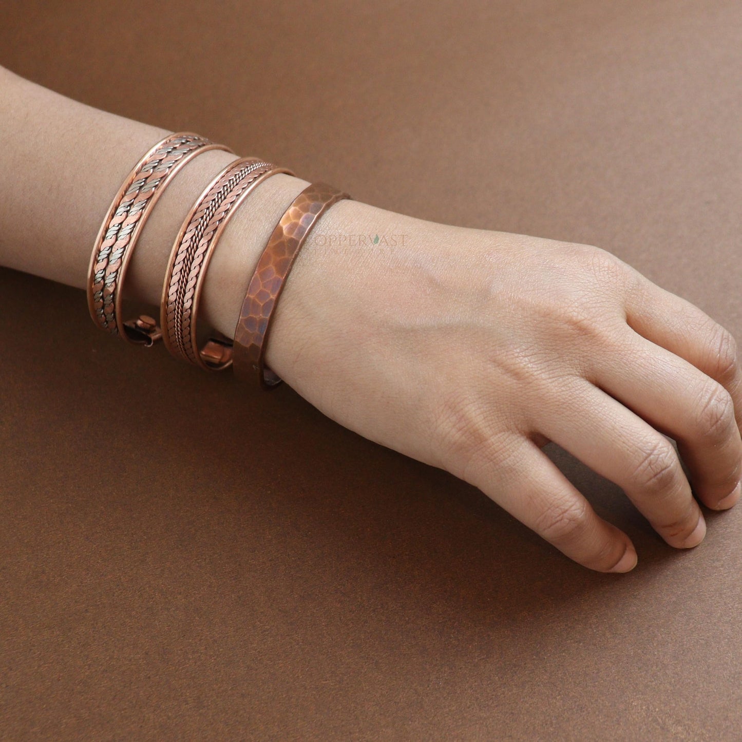Copper Bracelets for Men and Women | Set of 3 with Gift Box | Gifts for Men and Women | gifts for mom | Handmade 100% Copper