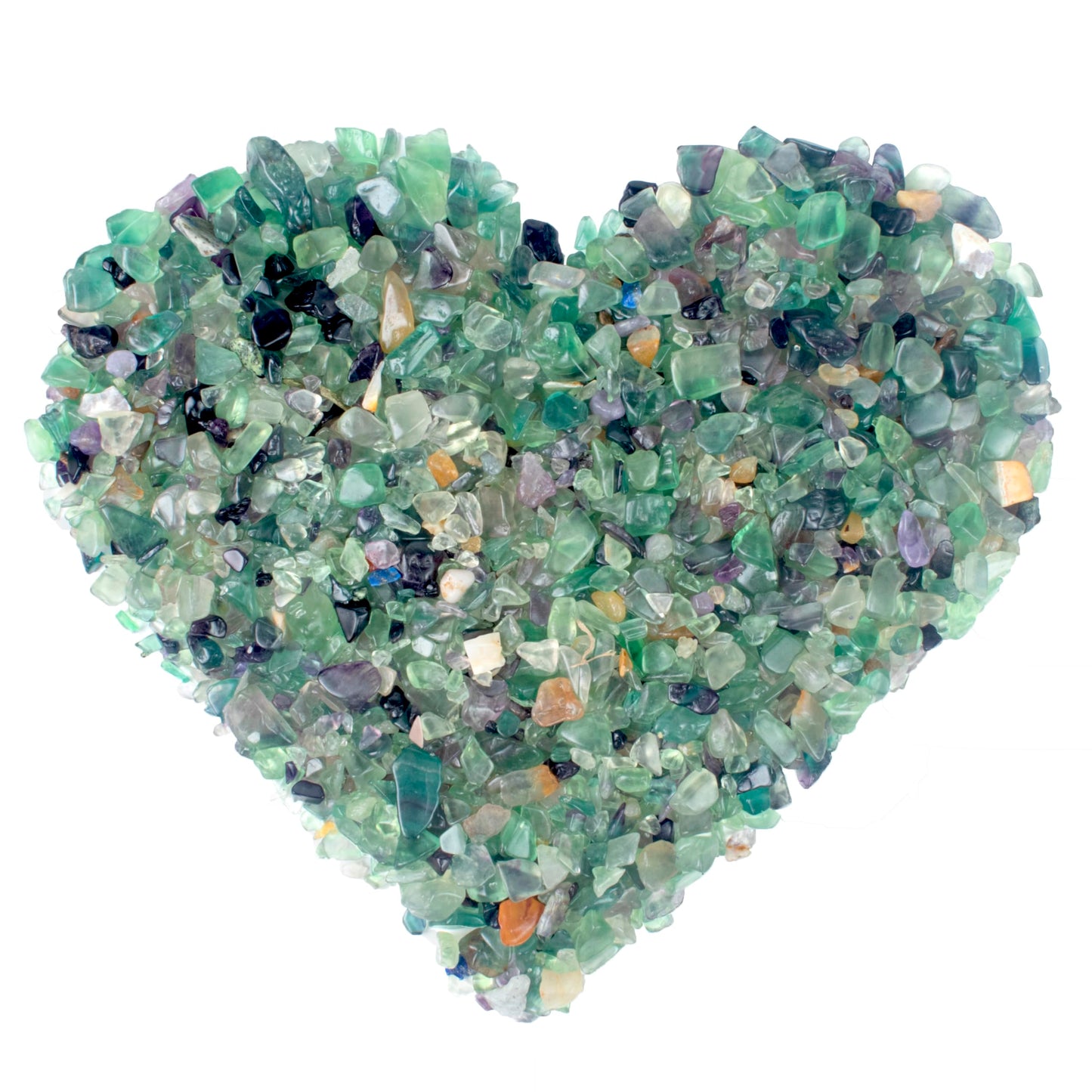 Crocon 1 LB Crushed Fluorite Chips Bulk Stones Natural Quartz Pieces Irregular Shape Gemstones for House Warming Gifts New Home and Chakra Healing Crystals Home Dcor Gifts for Women